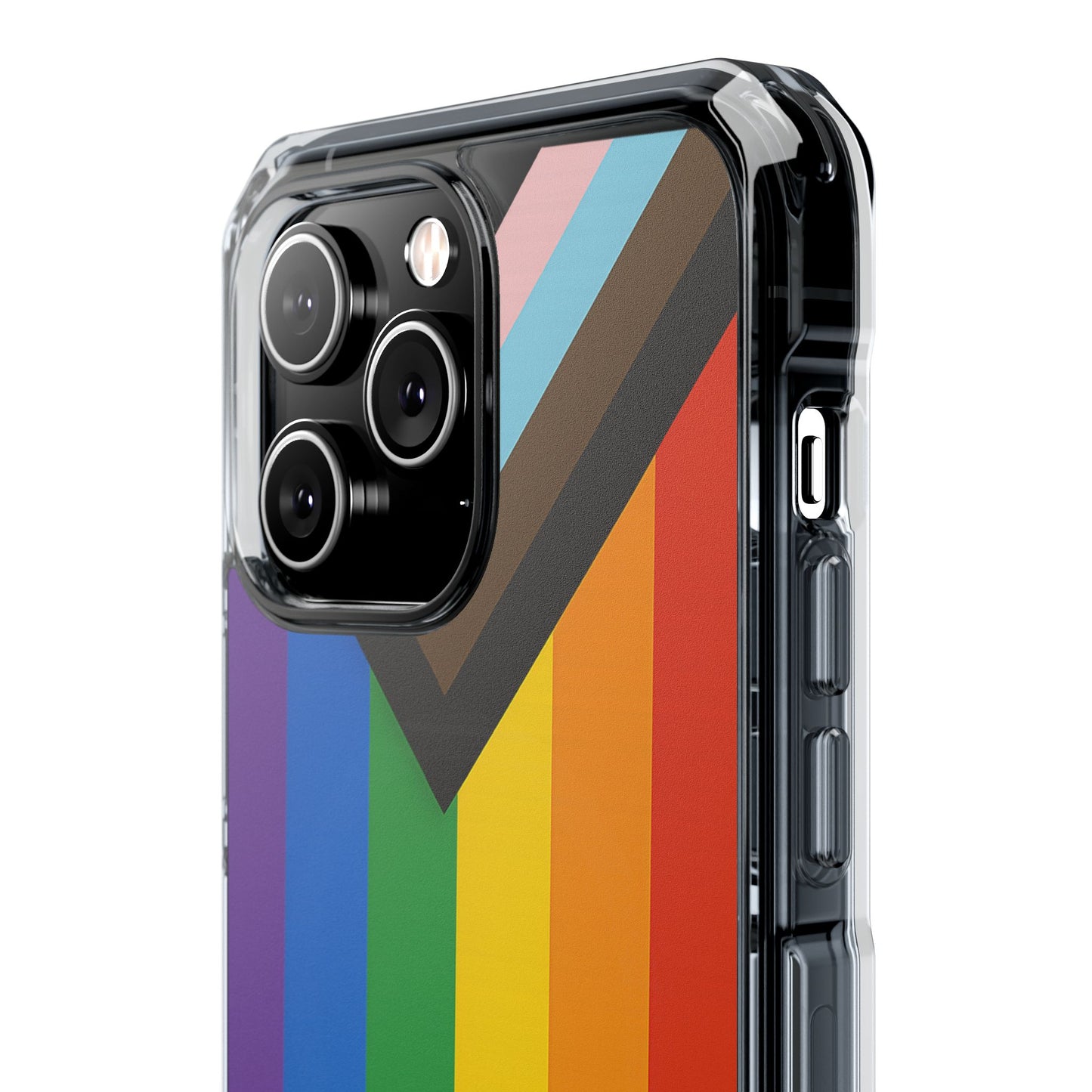 Pride Rainbow Phone Cases - Clear Impact Cases for LGBTQ+ Celebration, Phone Protection, Customizable, Gift for Allies and Friends