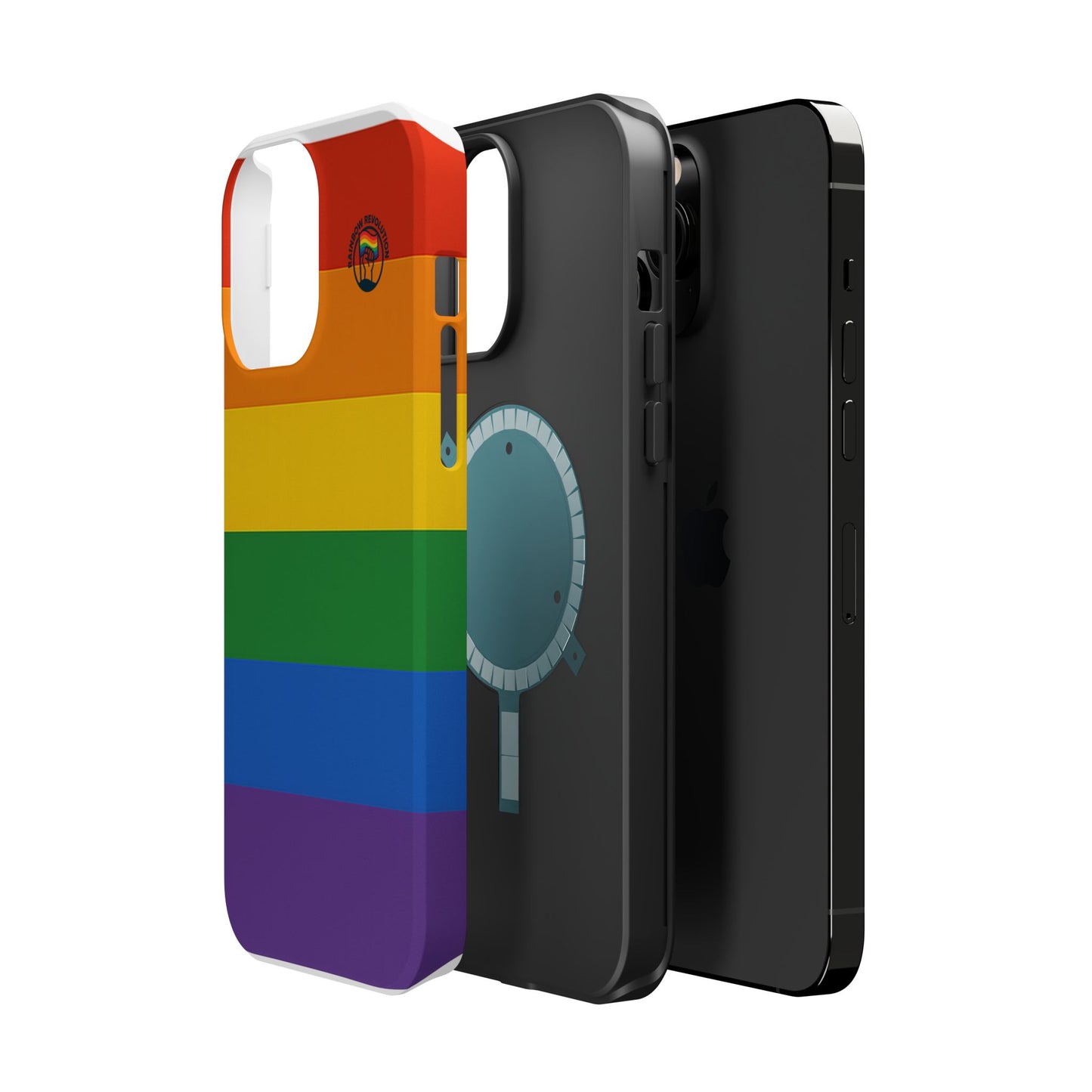Rainbow Pride Magnetic Phone Case | LGBTQ+ Accessories, Colorful Phone Protection, Gift for Pride Month, Unique Cell Cover