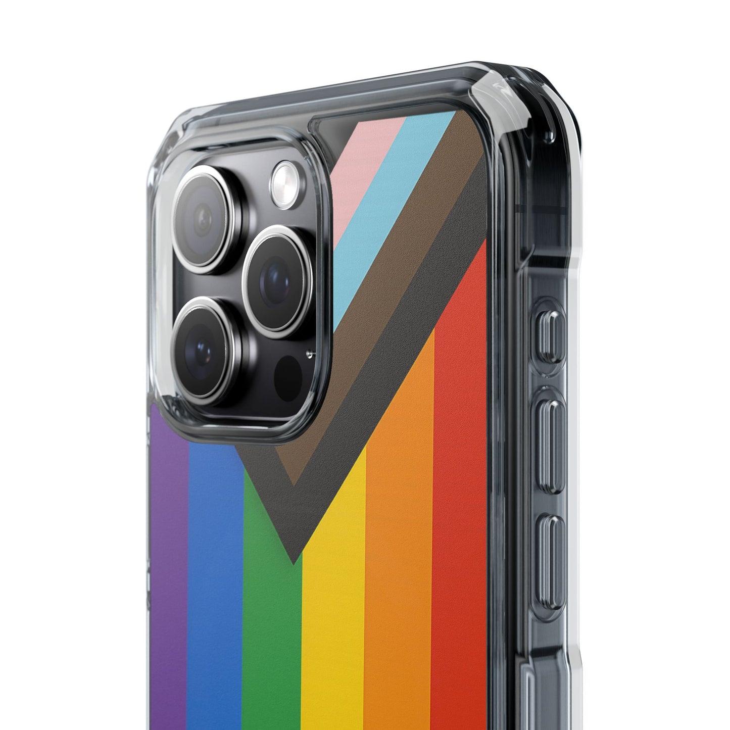 Pride Rainbow Phone Cases - Clear Impact Cases for LGBTQ+ Celebration, Phone Protection, Customizable, Gift for Allies and Friends