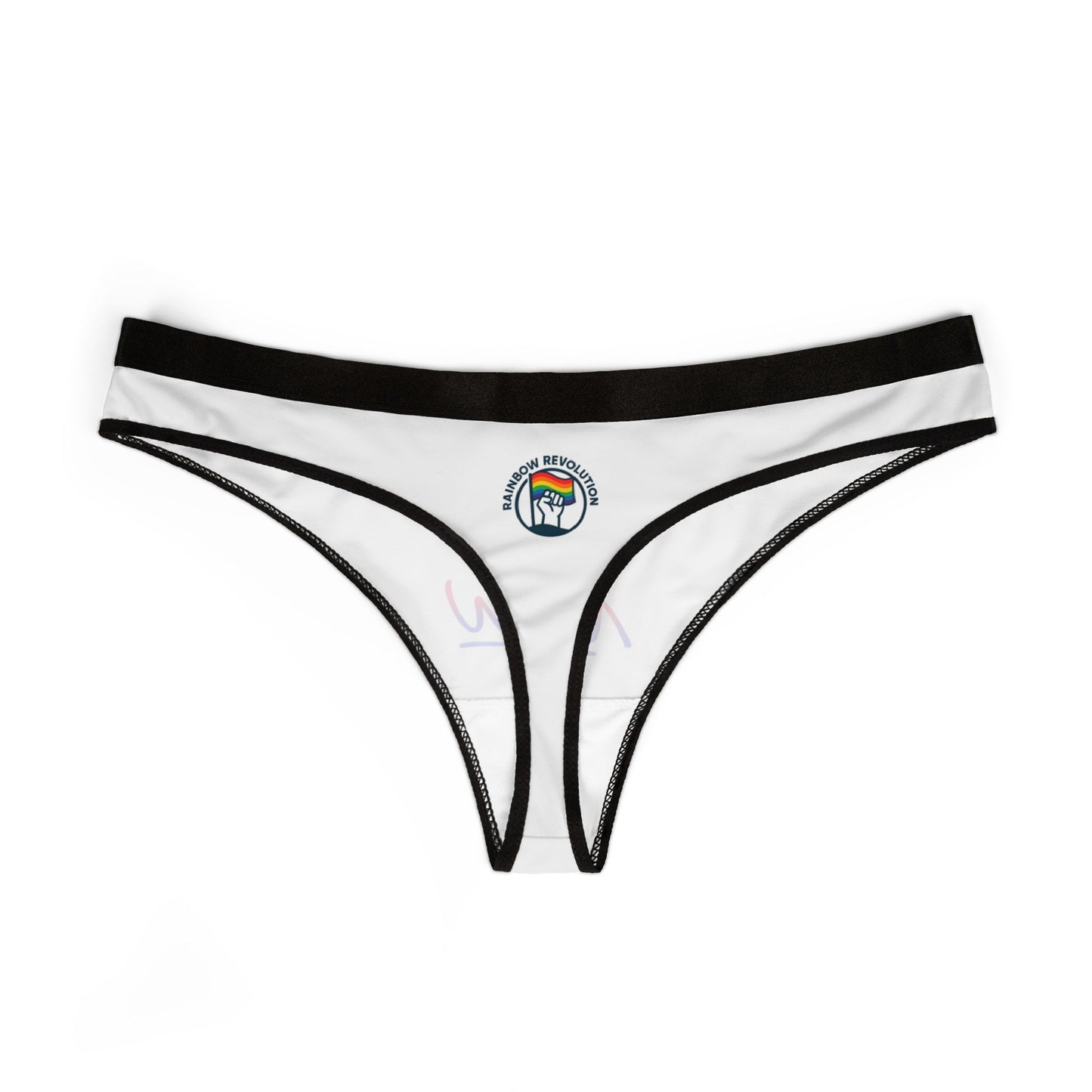 Rainbow-Printed Women's Thongs, Fun Lingerie, Pride Underwear, Express Yourself, Everyday Comfort, Gift for Her