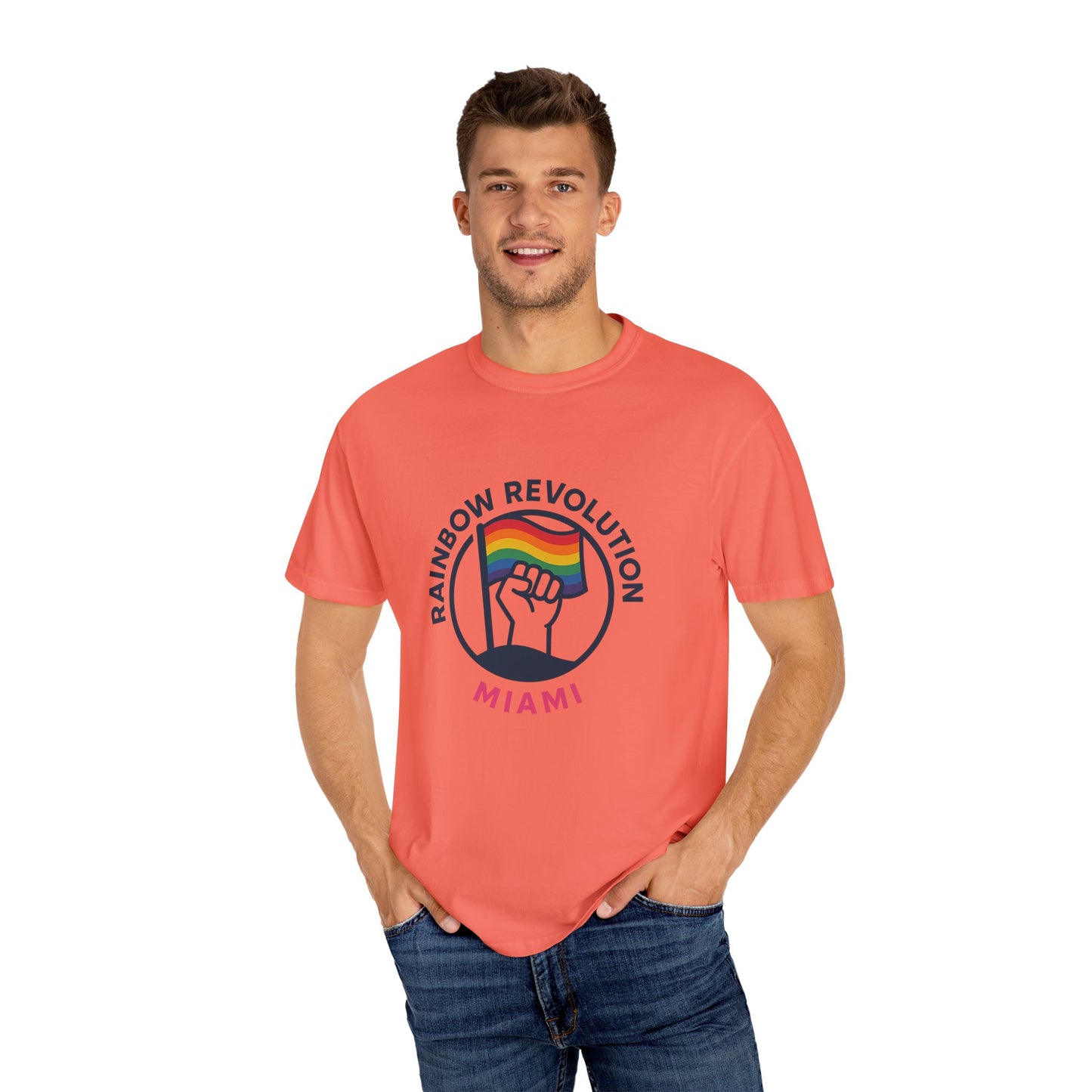 Unisex Rainbow Revolution T-shirt - Celebrate Pride, Summer Vibes, LGBTQ+ Support, Miami Love, Casual Wear