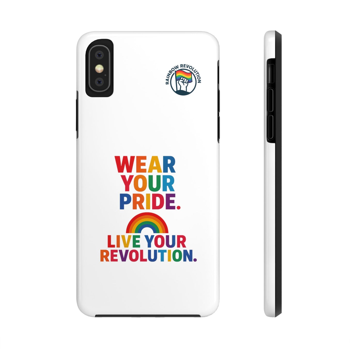 Pride Phone Cases - Wear Your Pride, Live Your Revolution - LGBTQ+ Accessories, Colorful Cases, Gift for Pride Month, Support Equality