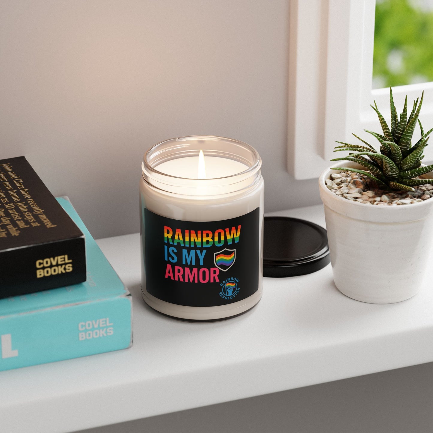 Rainbow Pride Scented Candle | LGBTQ+ Home Decor, Aromatherapy Gift, Eco-Friendly Candle, Candle for Self-Care, Pride Celebrations