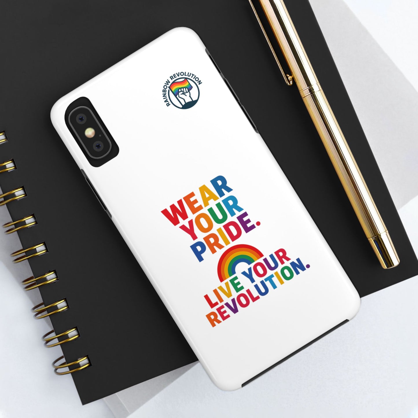Pride Phone Cases - Wear Your Pride, Live Your Revolution - LGBTQ+ Accessories, Colorful Cases, Gift for Pride Month, Support Equality