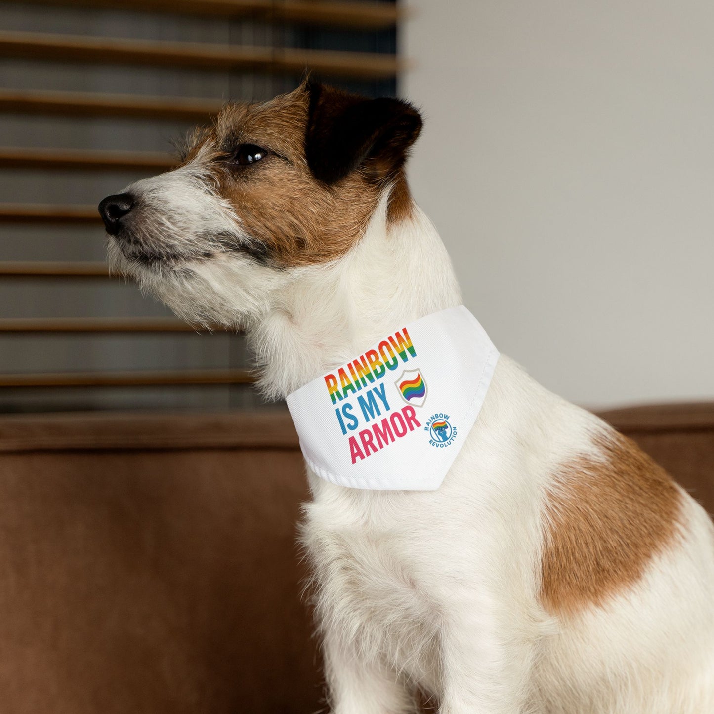 Rainbow Pride Pet Bandana, LGBTQ+ Dog Collar, Cute Accessory for Pets, Pride Month Gift, Adjustable Pet Fashion