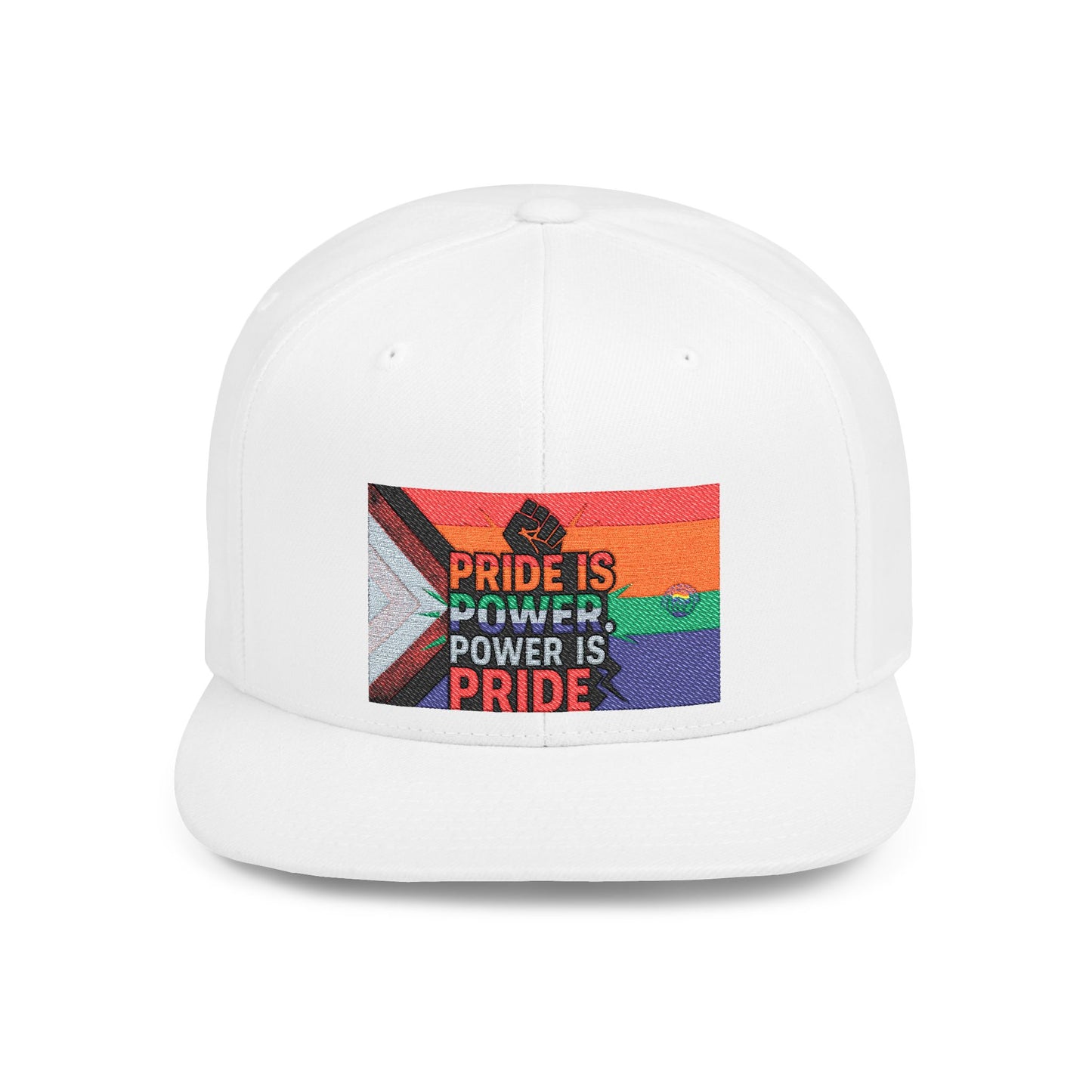 Pride-Themed Flat Bill Snapback, Celebrate Identity with Style, Perfect for Pride Month, LGBTQ+ Events, Everyday Fashion, Unisex Hat