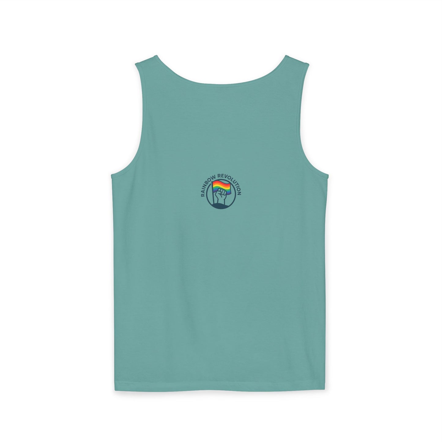 Pride Flame Tank Top | Unisex Garment-Dyed Tank, LGBTQ+ Apparel, Colorful Summer Wear, Festival Clothing, Gay Pride Merchandise
