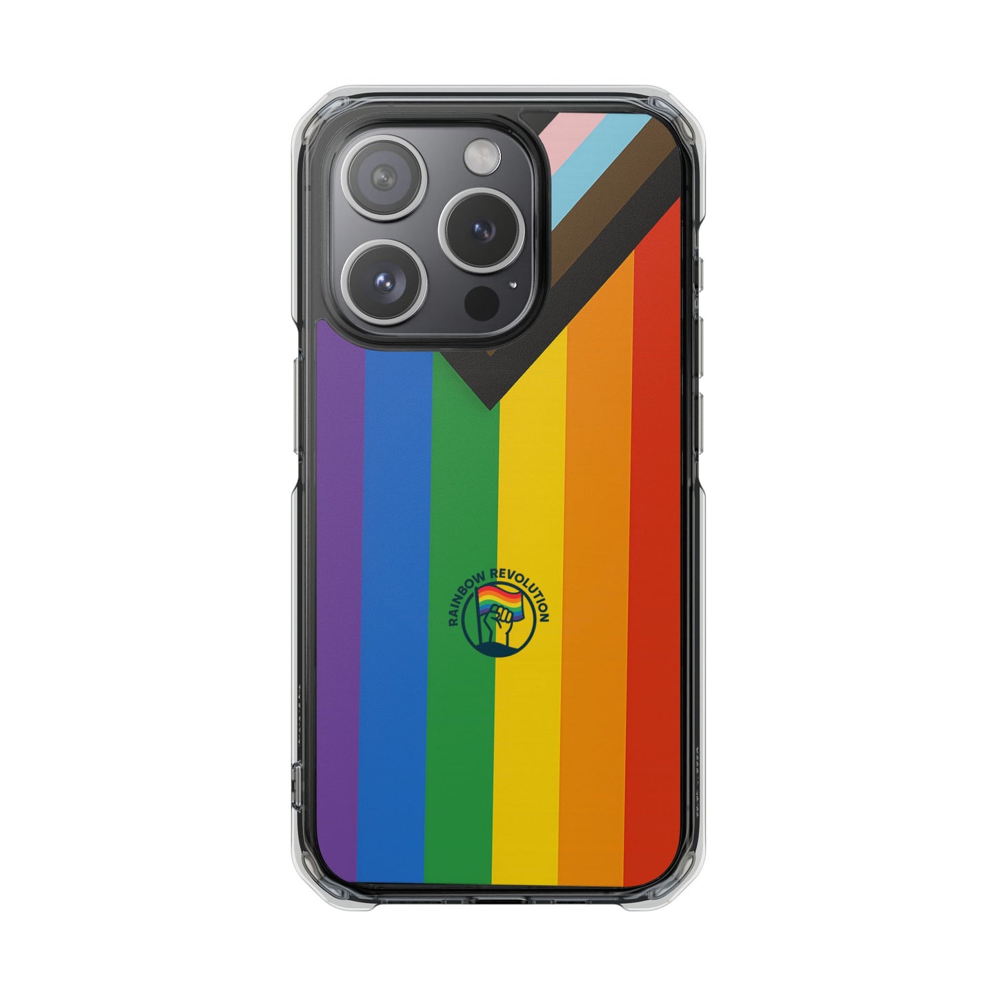 Pride Rainbow Phone Cases - Clear Impact Cases for LGBTQ+ Celebration, Phone Protection, Customizable, Gift for Allies and Friends