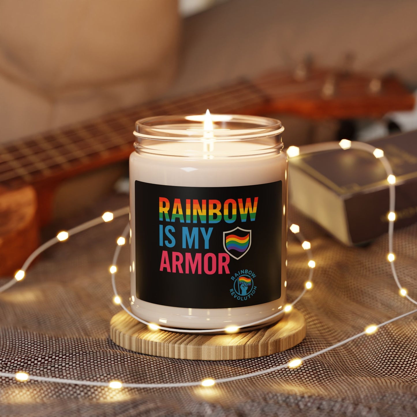 Rainbow Pride Scented Candle | LGBTQ+ Home Decor, Aromatherapy Gift, Eco-Friendly Candle, Candle for Self-Care, Pride Celebrations