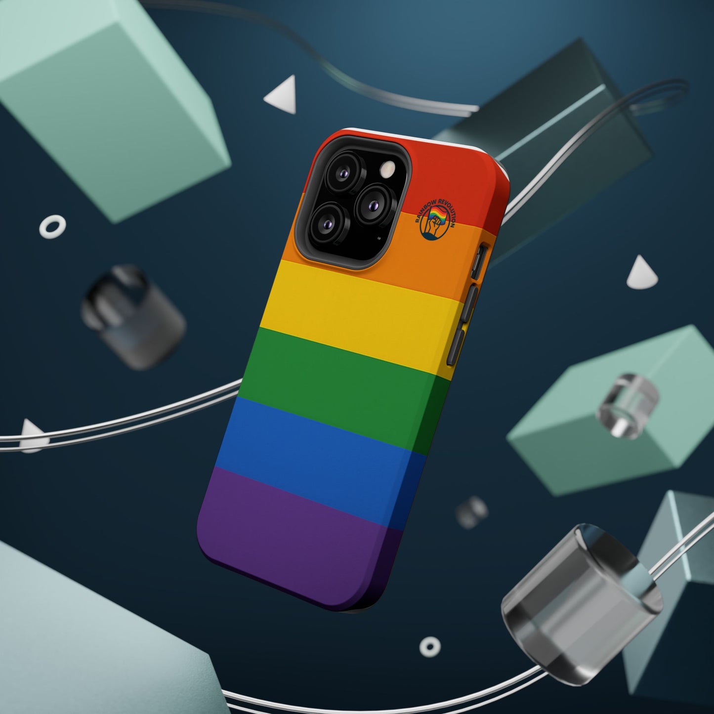 Rainbow Pride Magnetic Phone Case | LGBTQ+ Accessories, Colorful Phone Protection, Gift for Pride Month, Unique Cell Cover