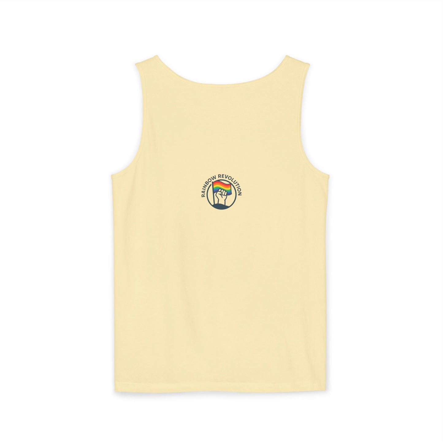 Pride Flame Tank Top | Unisex Garment-Dyed Tank, LGBTQ+ Apparel, Colorful Summer Wear, Festival Clothing, Gay Pride Merchandise