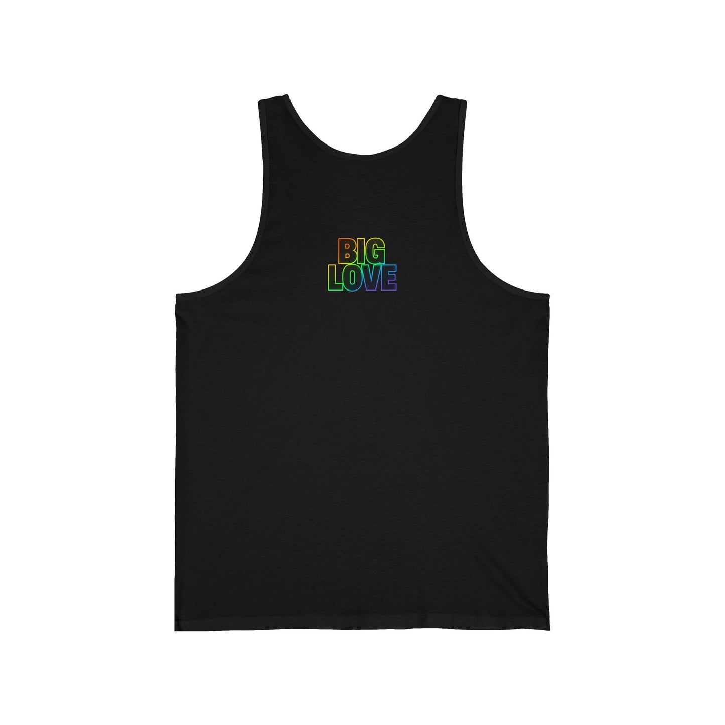Unisex Jersey Tank - Big Love, Summer Vibes, LGBTQ+ Pride, Workout Wear, Casual Fashion, Gift for Friends