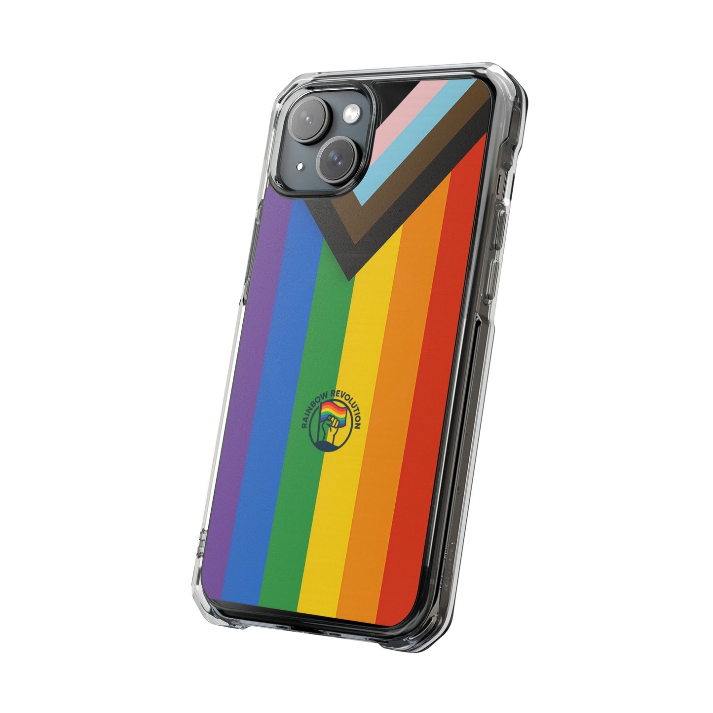 Pride Rainbow Phone Cases - Clear Impact Cases for LGBTQ+ Celebration, Phone Protection, Customizable, Gift for Allies and Friends