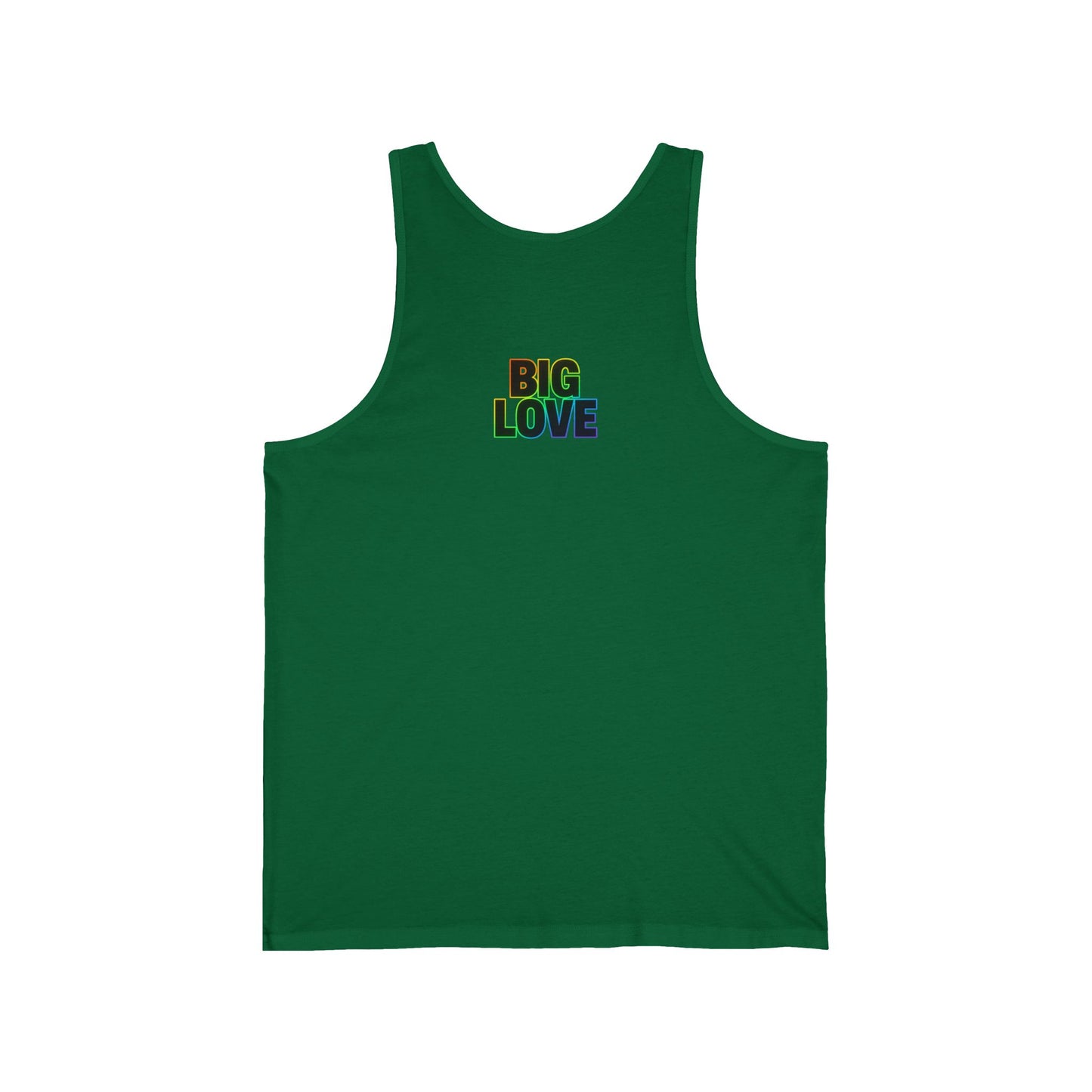 Unisex Jersey Tank - Big Love, Summer Vibes, LGBTQ+ Pride, Workout Wear, Casual Fashion, Gift for Friends