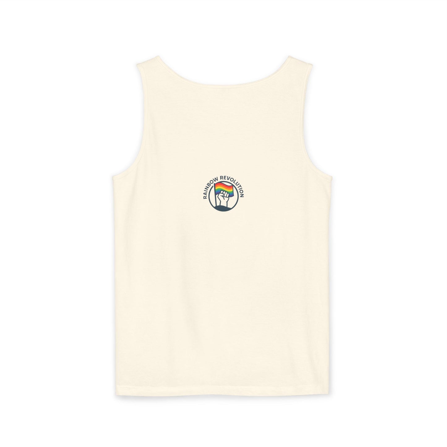 Pride Flame Tank Top | Unisex Garment-Dyed Tank, LGBTQ+ Apparel, Colorful Summer Wear, Festival Clothing, Gay Pride Merchandise
