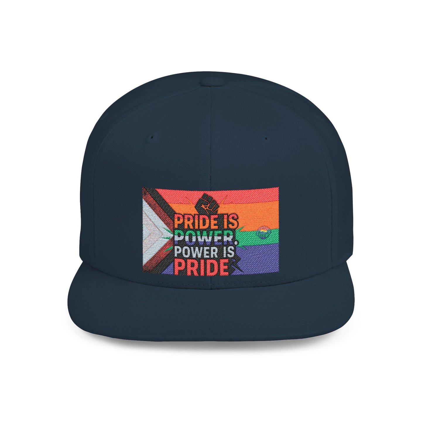 Pride-Themed Flat Bill Snapback, Celebrate Identity with Style, Perfect for Pride Month, LGBTQ+ Events, Everyday Fashion, Unisex Hat