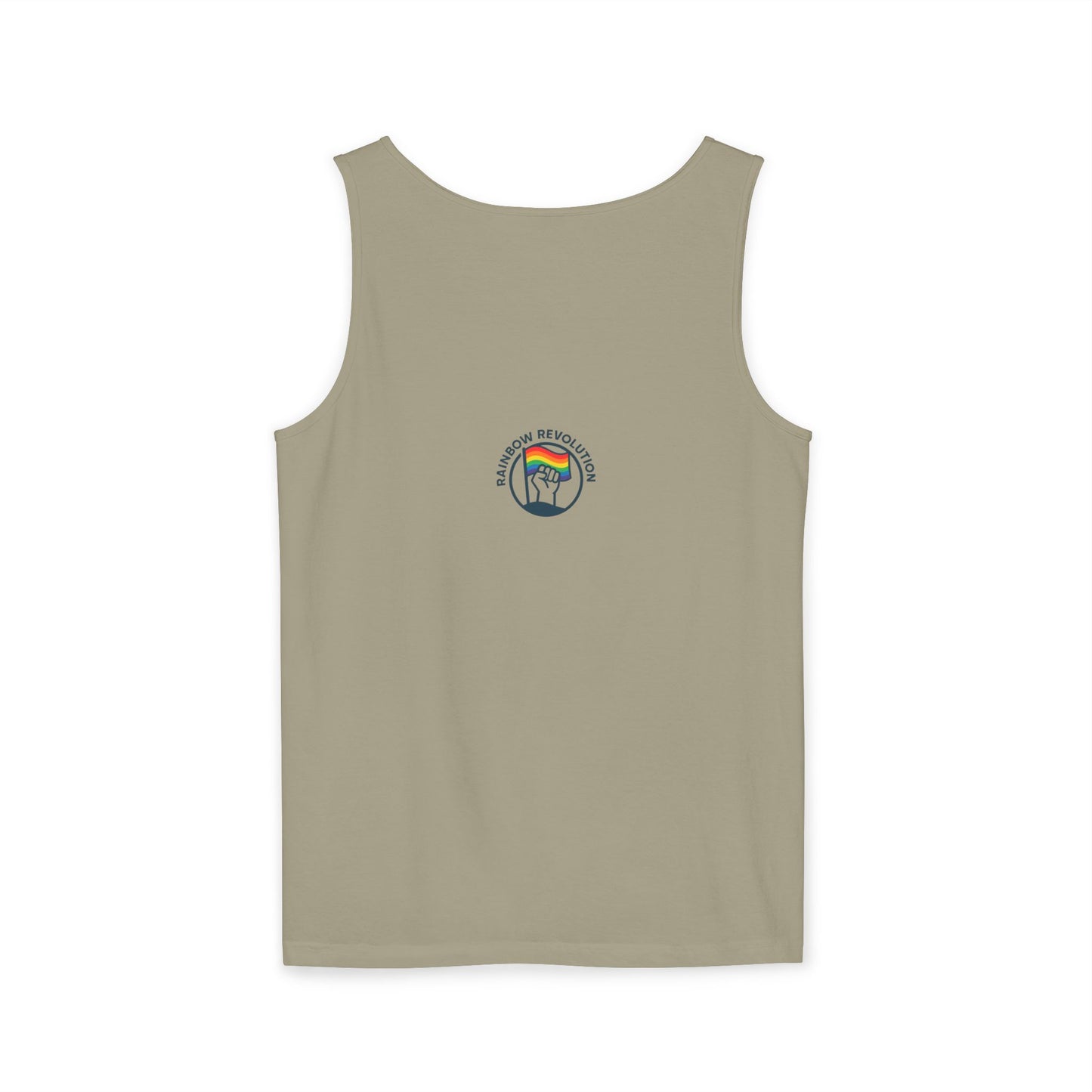 Pride Flame Tank Top | Unisex Garment-Dyed Tank, LGBTQ+ Apparel, Colorful Summer Wear, Festival Clothing, Gay Pride Merchandise