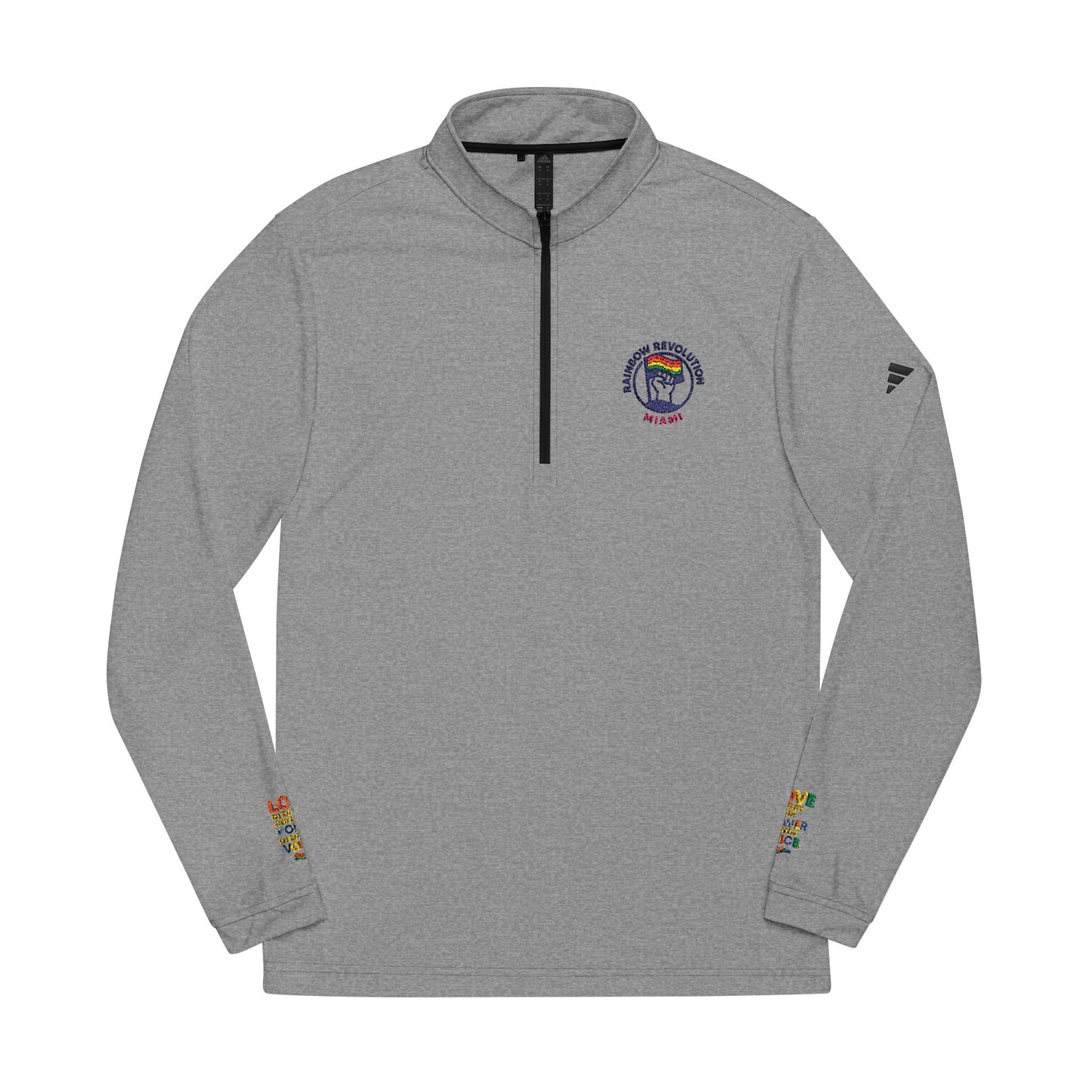 Adidas Quarter-Zip Pullover - Comfortable Embroidered Athletic Wear, Sports Jacket, Casual Layer, Gift for Fitness Lovers, Activewear