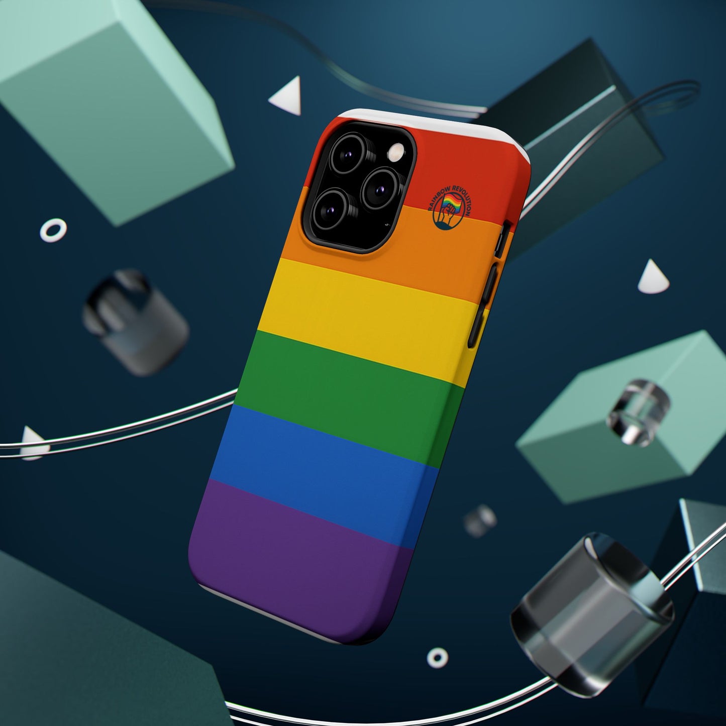 Rainbow Pride Magnetic Phone Case | LGBTQ+ Accessories, Colorful Phone Protection, Gift for Pride Month, Unique Cell Cover
