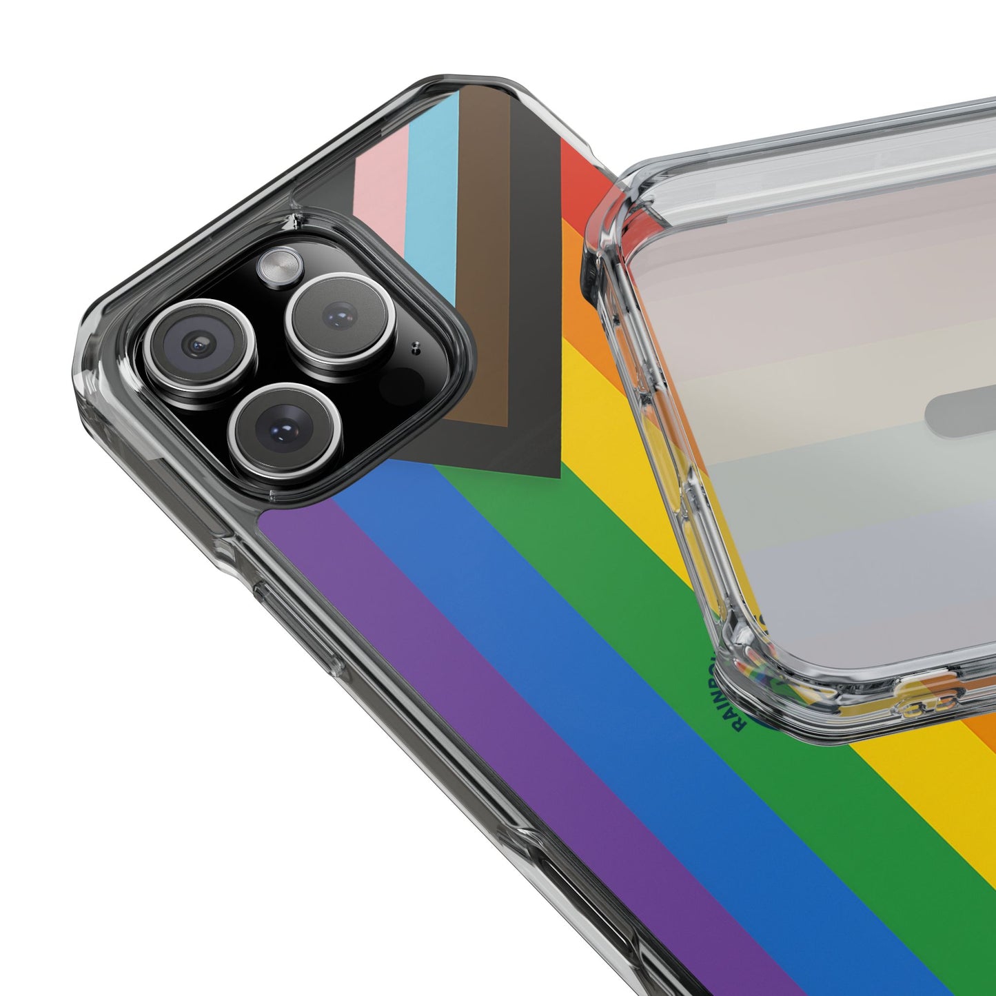 Pride Rainbow Phone Cases - Clear Impact Cases for LGBTQ+ Celebration, Phone Protection, Customizable, Gift for Allies and Friends