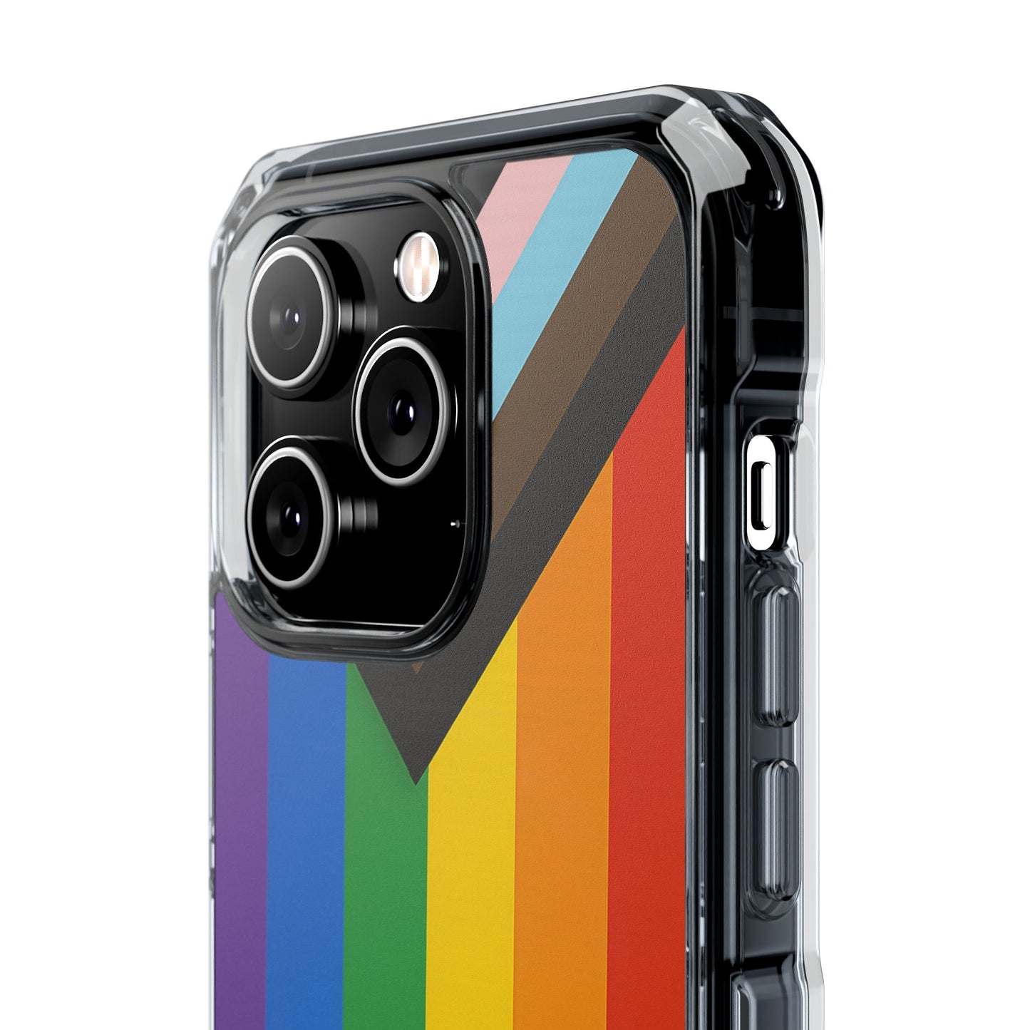 Pride Rainbow Phone Cases - Clear Impact Cases for LGBTQ+ Celebration, Phone Protection, Customizable, Gift for Allies and Friends