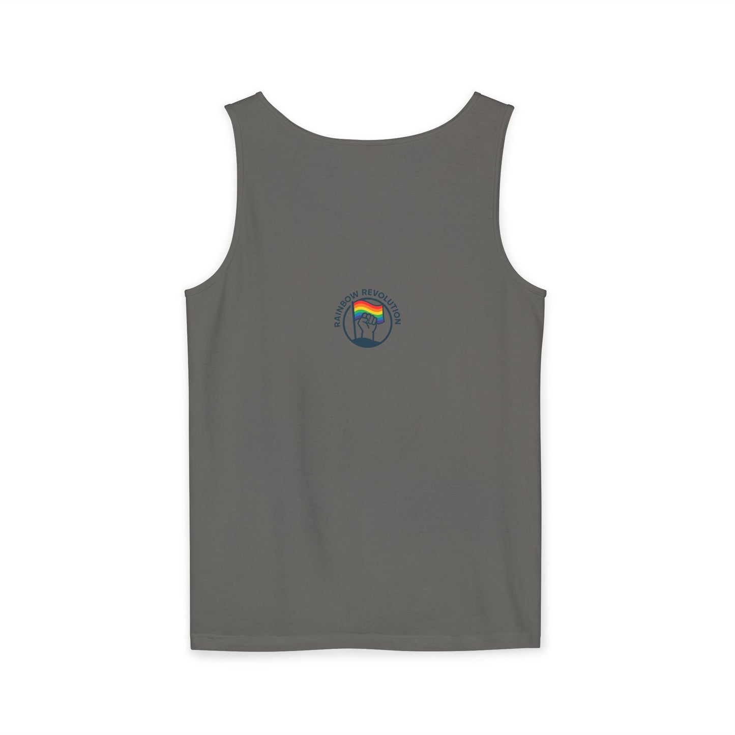 Pride Flame Tank Top | Unisex Garment-Dyed Tank, LGBTQ+ Apparel, Colorful Summer Wear, Festival Clothing, Gay Pride Merchandise
