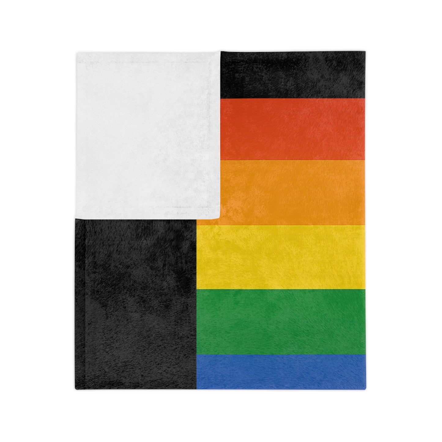 Rainbow Revolution Velveteen Blanket, Cozy Blanket for Pride Month, LGBTQ+ Decor, Gift for Activists, Soft Throw Blanket