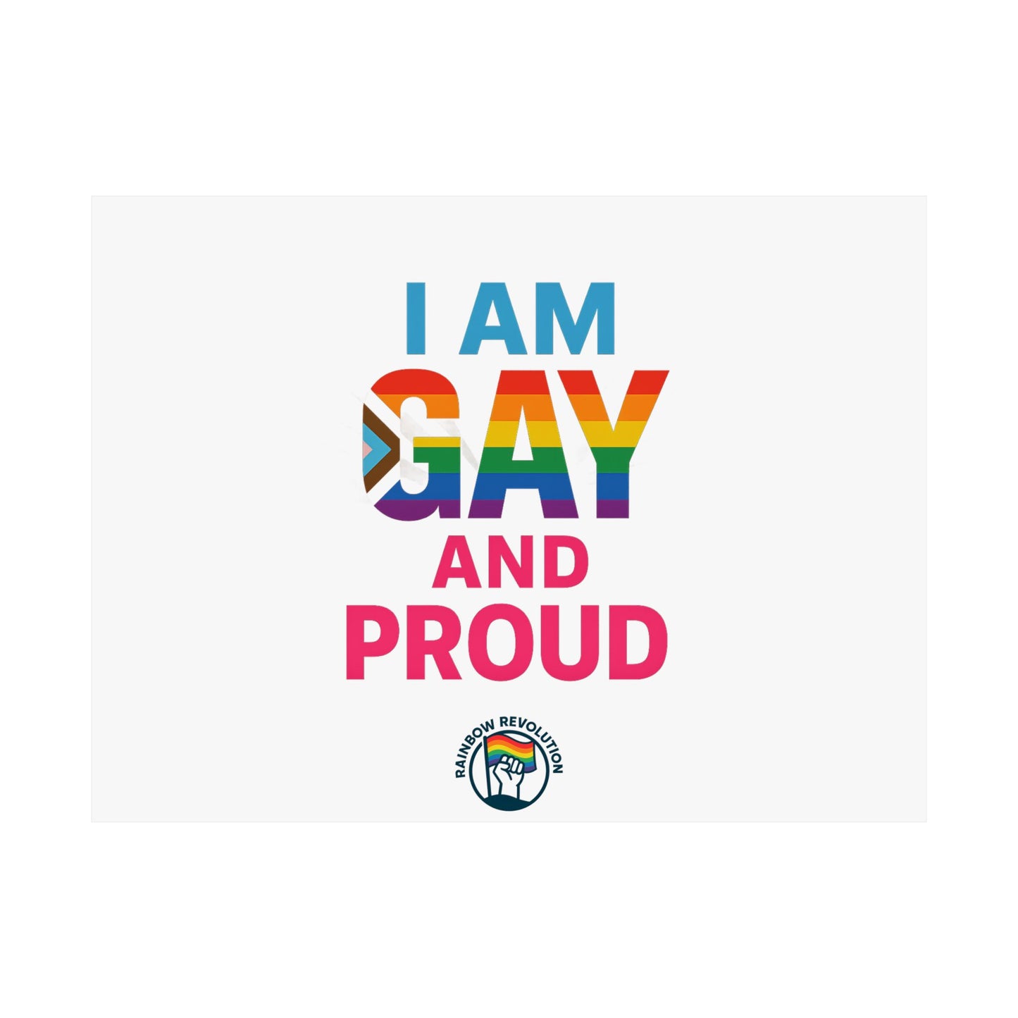 Pride Poster, LGBTQ Decor, Colorful Art Print, Gay Pride Wall Art, Statement Poster, Celebration of Identity