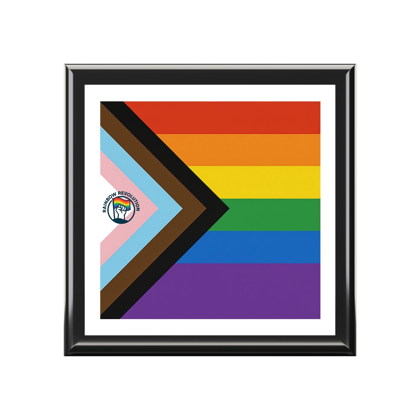 Pride Jewelry Box - RAINBOW FLAG AND LOGO LGBTQ+ Celebration, Rainbow Storage, Gift for Her, Keepsake Organizer, Identity Affirmation