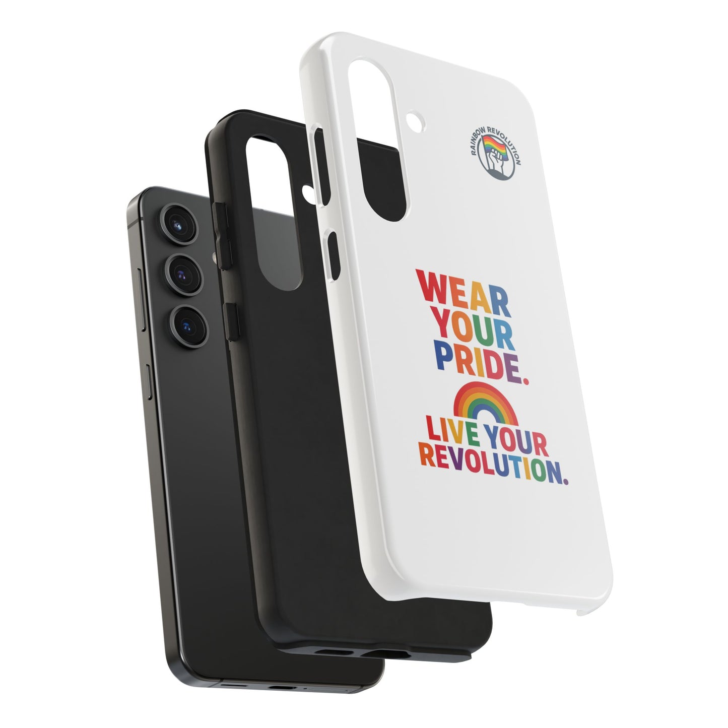 Pride Phone Cases - Wear Your Pride, Live Your Revolution - LGBTQ+ Accessories, Colorful Cases, Gift for Pride Month, Support Equality