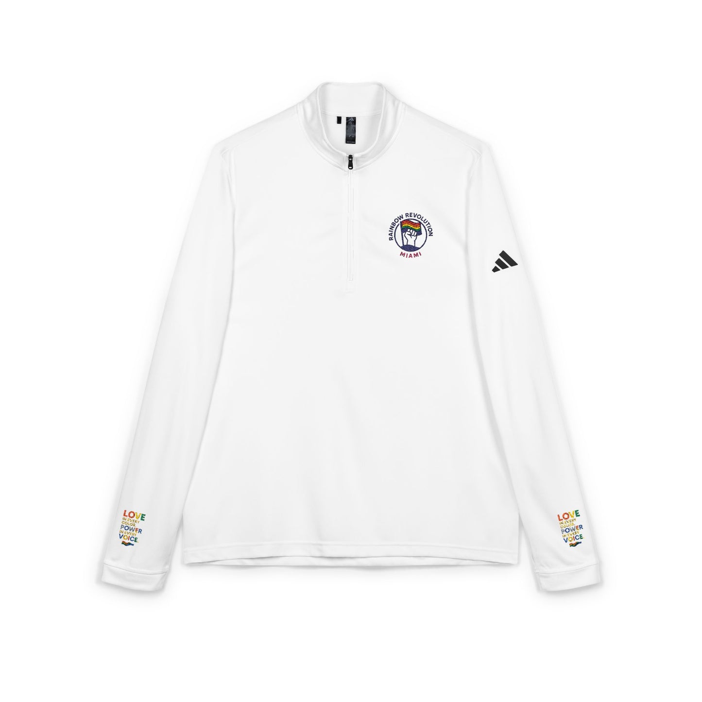 Adidas Quarter-Zip Pullover - Comfortable Embroidered Athletic Wear, Sports Jacket, Casual Layer, Gift for Fitness Lovers, Activewear