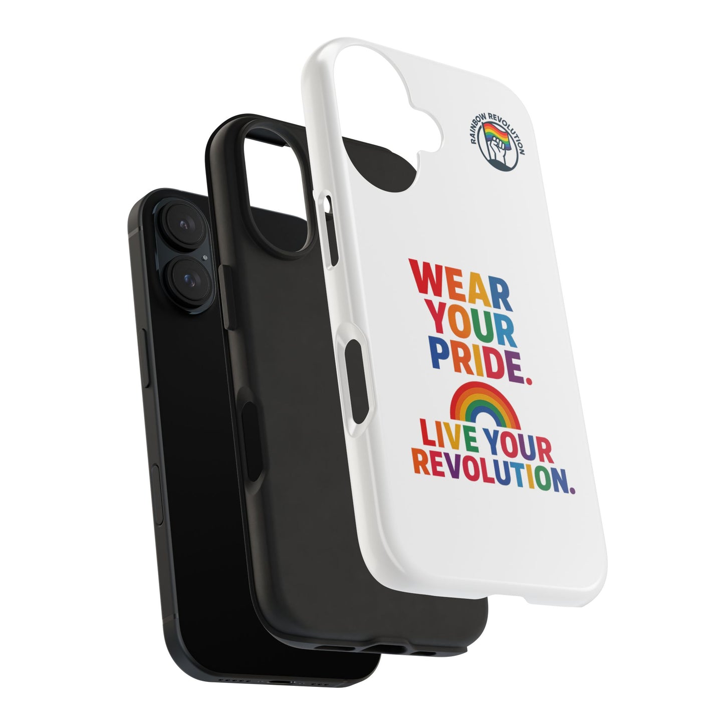 Pride Phone Cases - Wear Your Pride, Live Your Revolution - LGBTQ+ Accessories, Colorful Cases, Gift for Pride Month, Support Equality