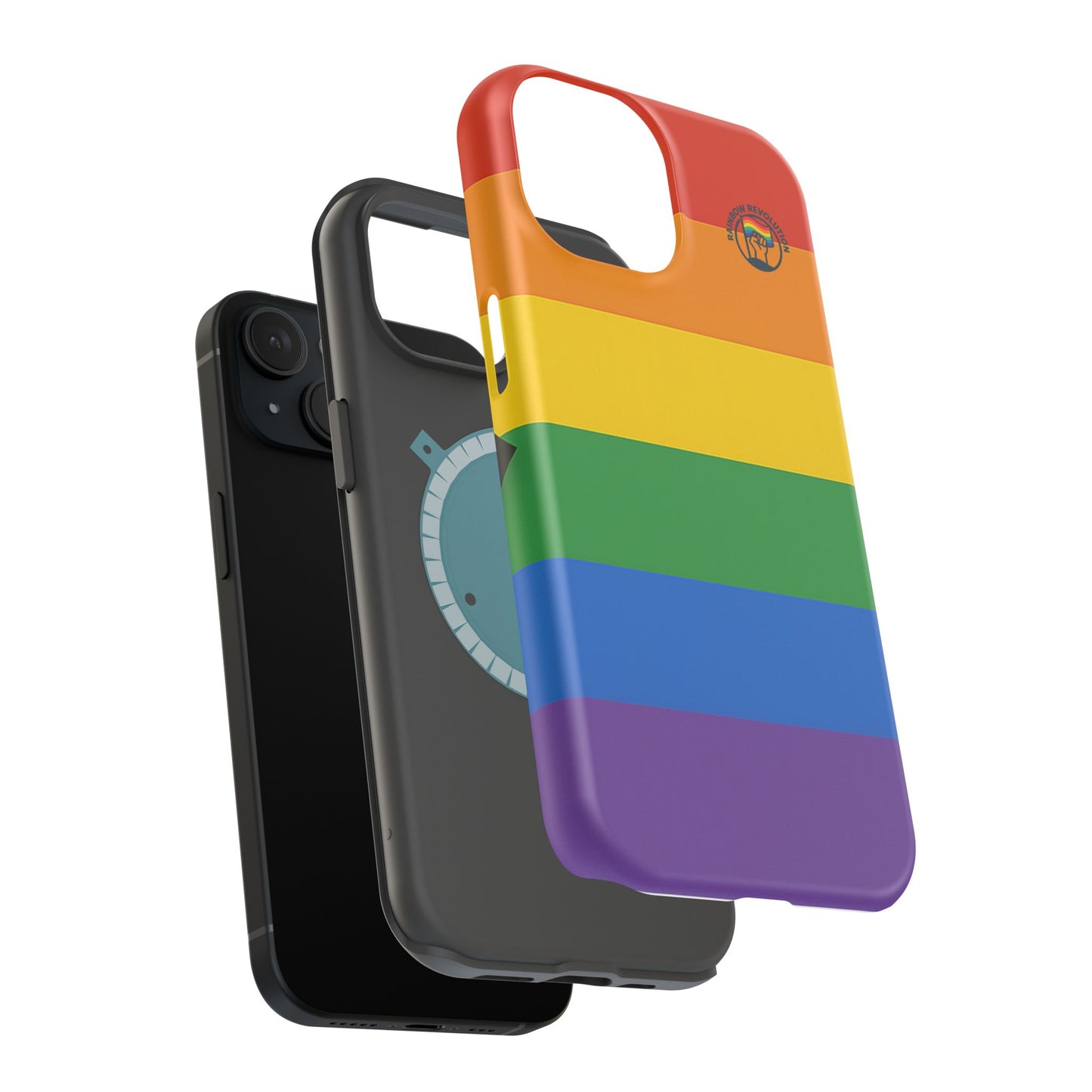 Rainbow Pride Magnetic Phone Case | LGBTQ+ Accessories, Colorful Phone Protection, Gift for Pride Month, Unique Cell Cover
