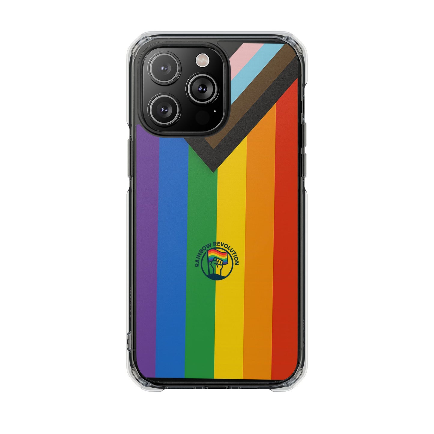 Pride Rainbow Phone Cases - Clear Impact Cases for LGBTQ+ Celebration, Phone Protection, Customizable, Gift for Allies and Friends