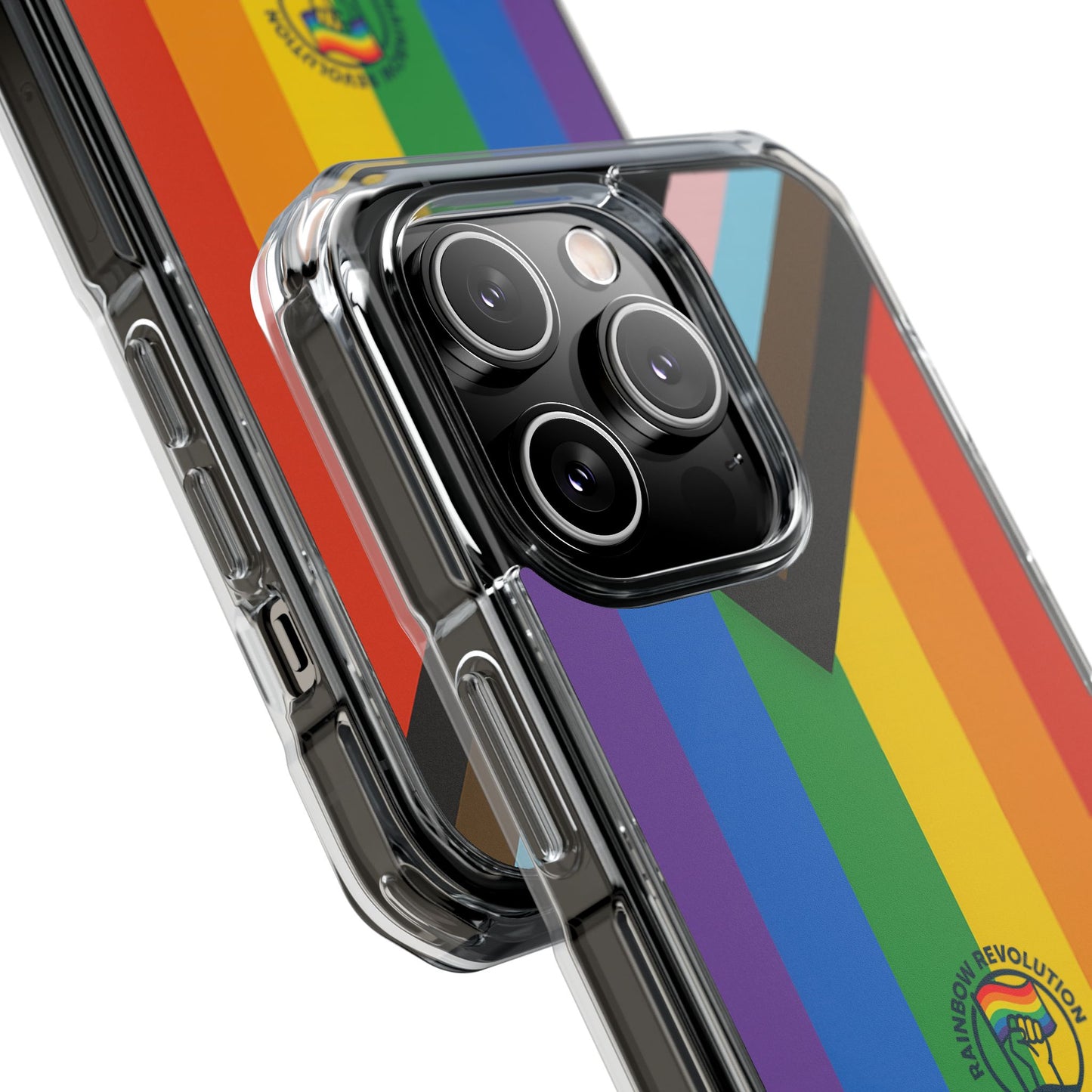 Pride Rainbow Phone Cases - Clear Impact Cases for LGBTQ+ Celebration, Phone Protection, Customizable, Gift for Allies and Friends