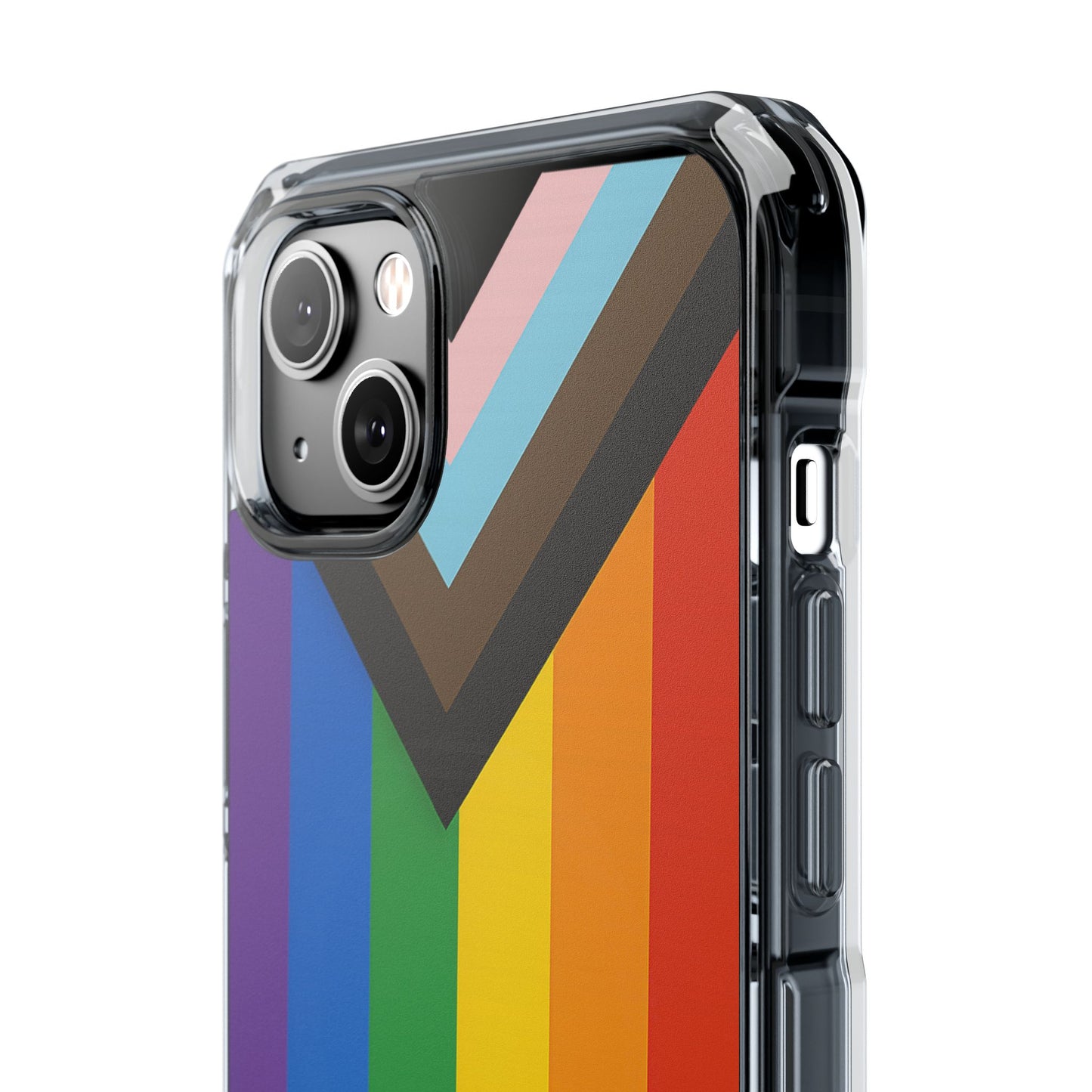 Pride Rainbow Phone Cases - Clear Impact Cases for LGBTQ+ Celebration, Phone Protection, Customizable, Gift for Allies and Friends