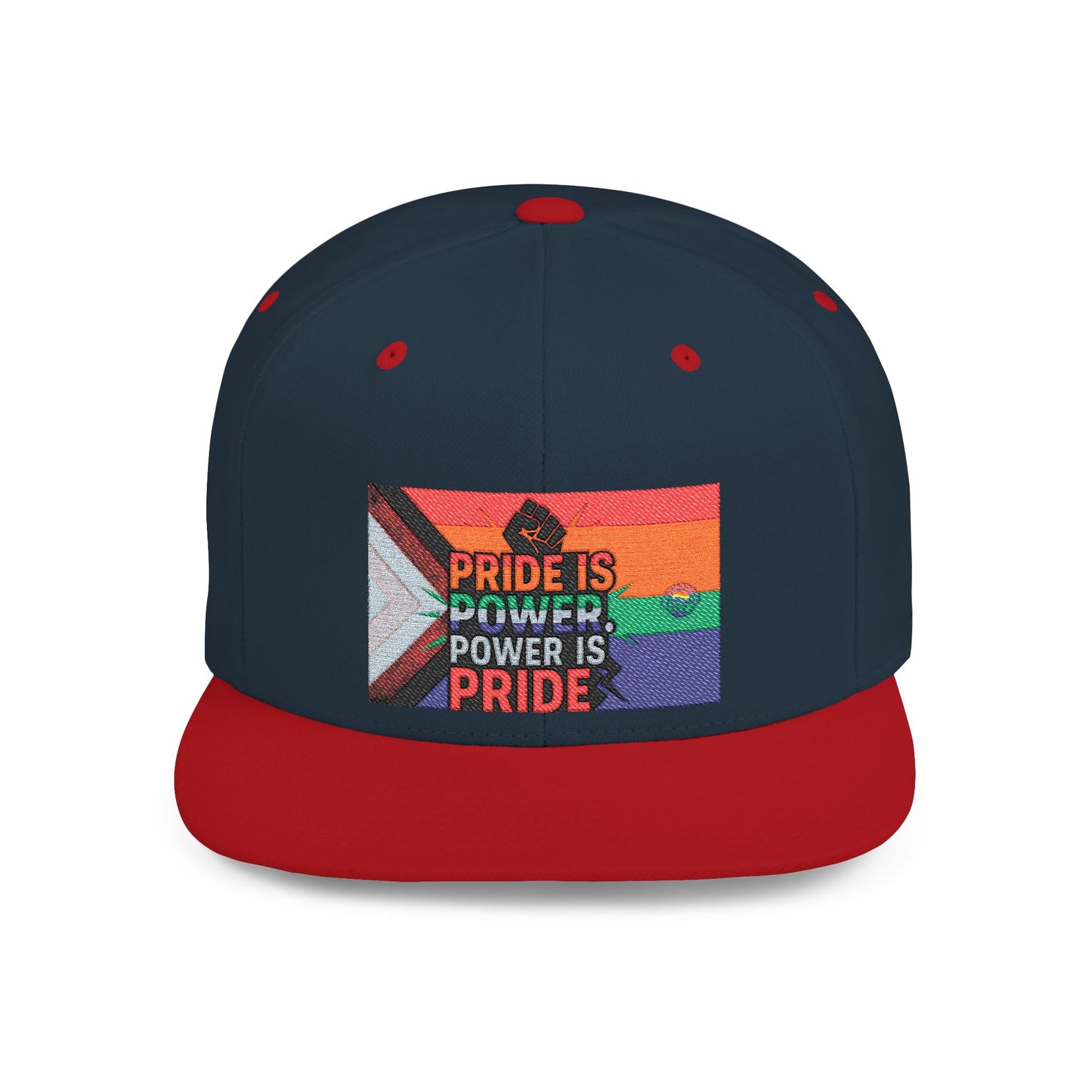 Pride-Themed Flat Bill Snapback, Celebrate Identity with Style, Perfect for Pride Month, LGBTQ+ Events, Everyday Fashion, Unisex Hat