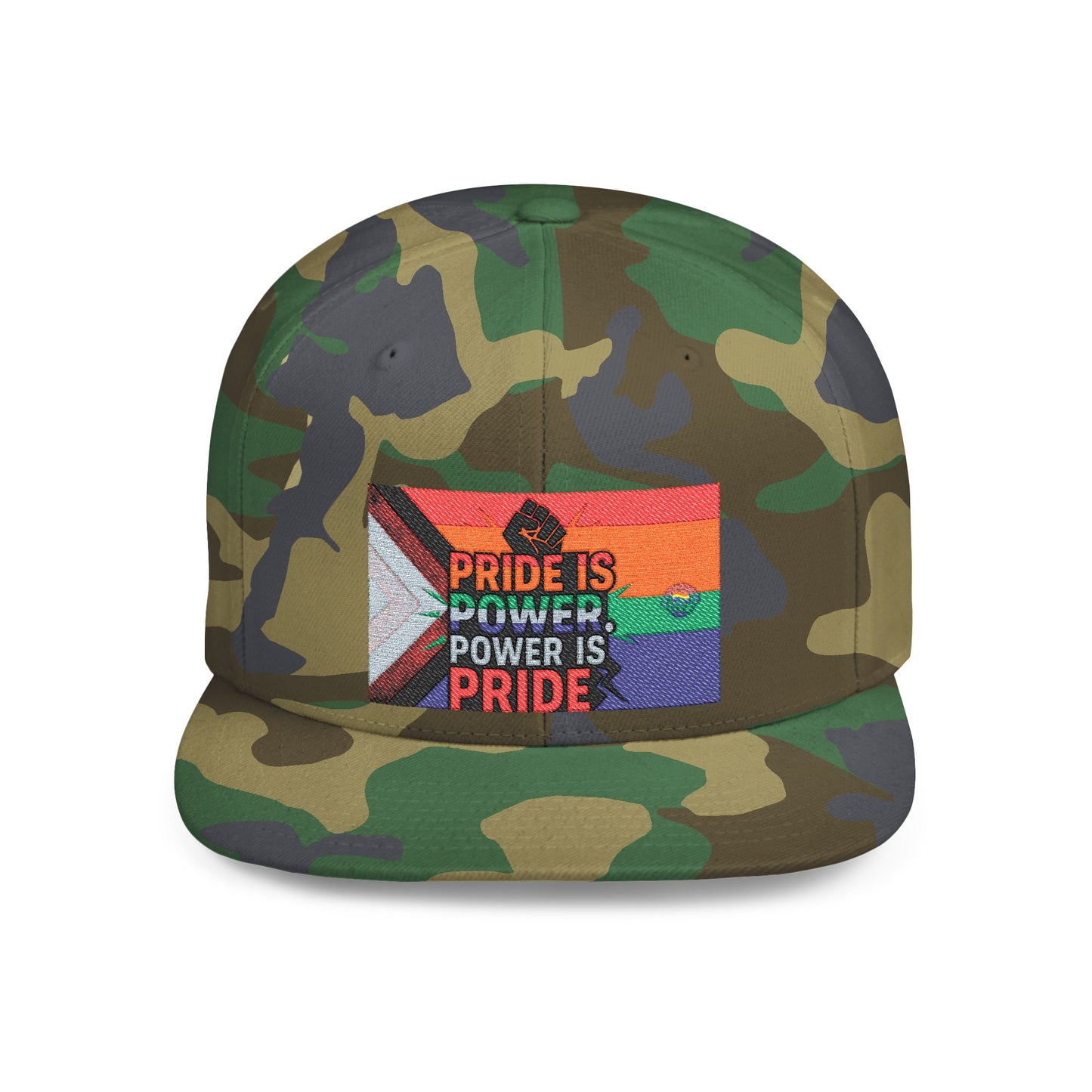 Pride-Themed Flat Bill Snapback, Celebrate Identity with Style, Perfect for Pride Month, LGBTQ+ Events, Everyday Fashion, Unisex Hat