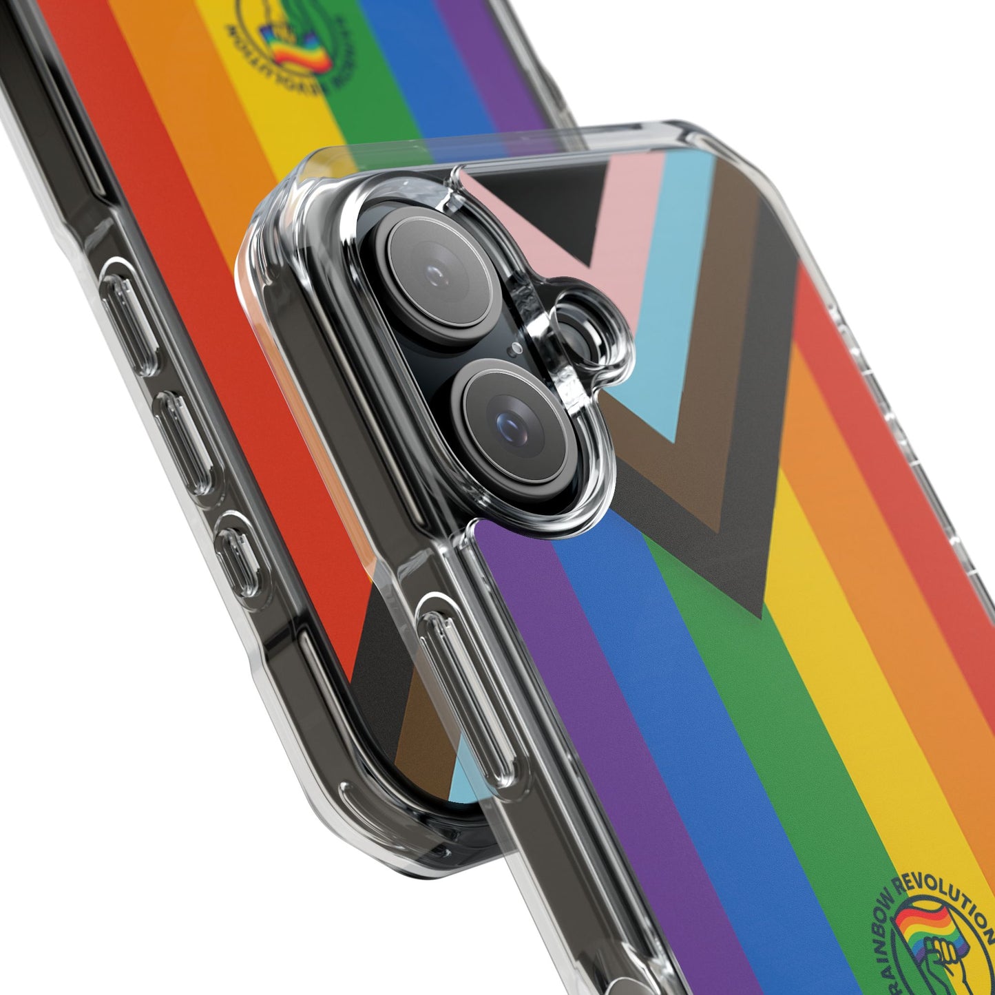 Pride Rainbow Phone Cases - Clear Impact Cases for LGBTQ+ Celebration, Phone Protection, Customizable, Gift for Allies and Friends