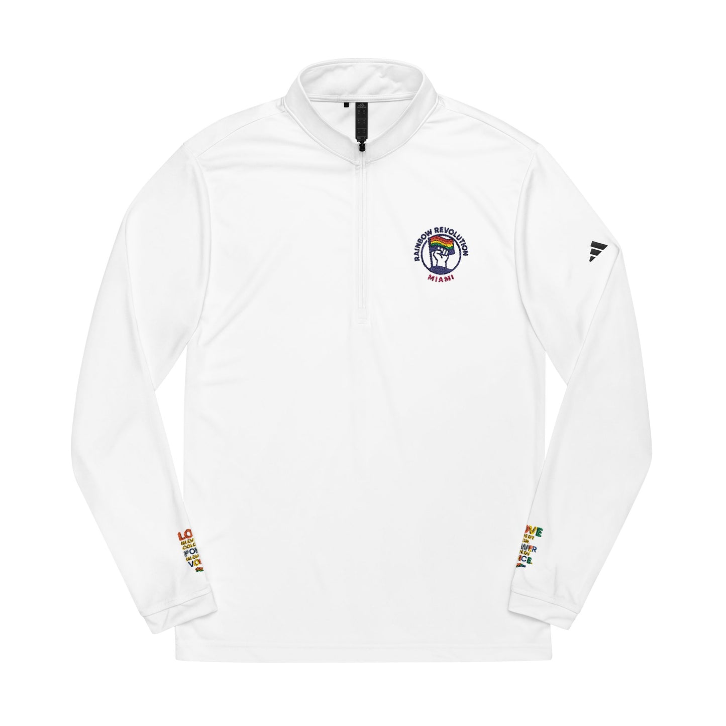 Adidas Quarter-Zip Pullover - Comfortable Embroidered Athletic Wear, Sports Jacket, Casual Layer, Gift for Fitness Lovers, Activewear