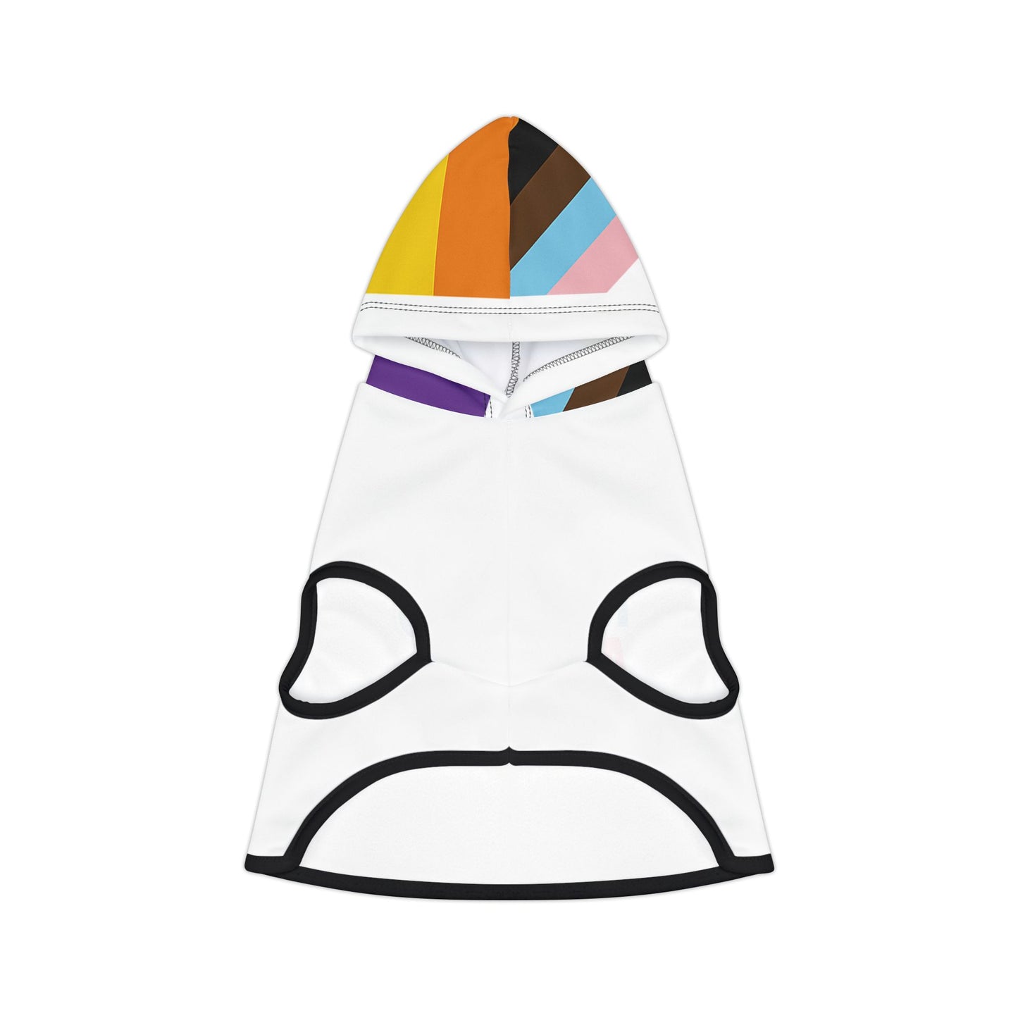 Rainbow Pet Hoodie, Cute Dog Sweater, LGBTQ+ Themed Pet Apparel, Pride Outfit for Dogs, Cozy Fashion for Pets