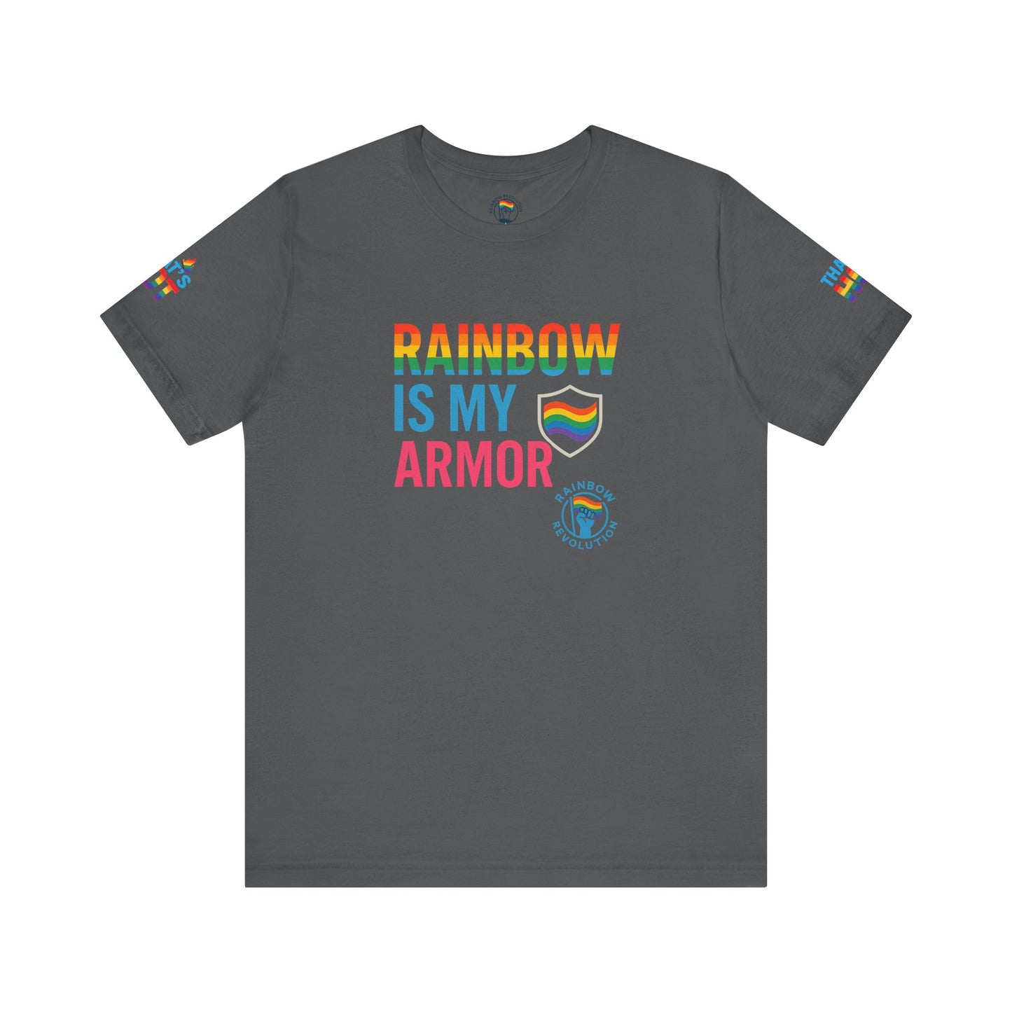 Pride Rainbow Tee, Unisex Short Sleeve Shirt, LGBTQ+ Apparel, Comfortable Summer Top, Celebratory Outfit, Gift for Allies
