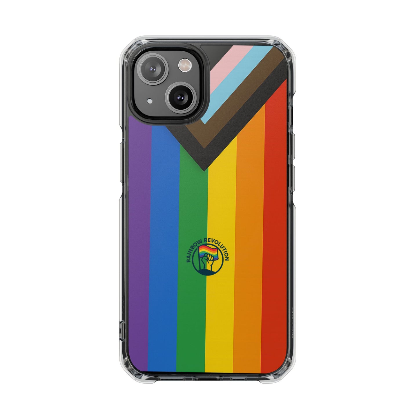 Pride Rainbow Phone Cases - Clear Impact Cases for LGBTQ+ Celebration, Phone Protection, Customizable, Gift for Allies and Friends
