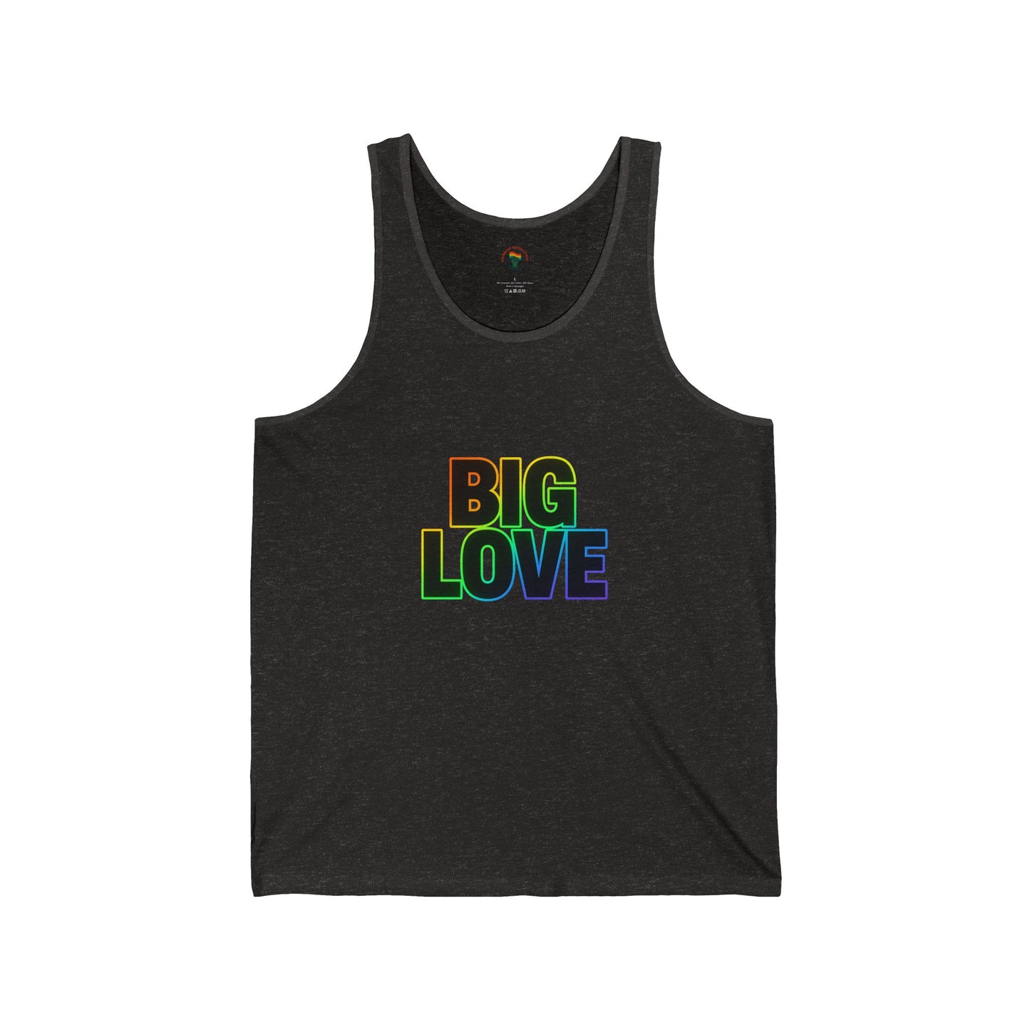 Unisex Jersey Tank - Big Love, Summer Vibes, LGBTQ+ Pride, Workout Wear, Casual Fashion, Gift for Friends
