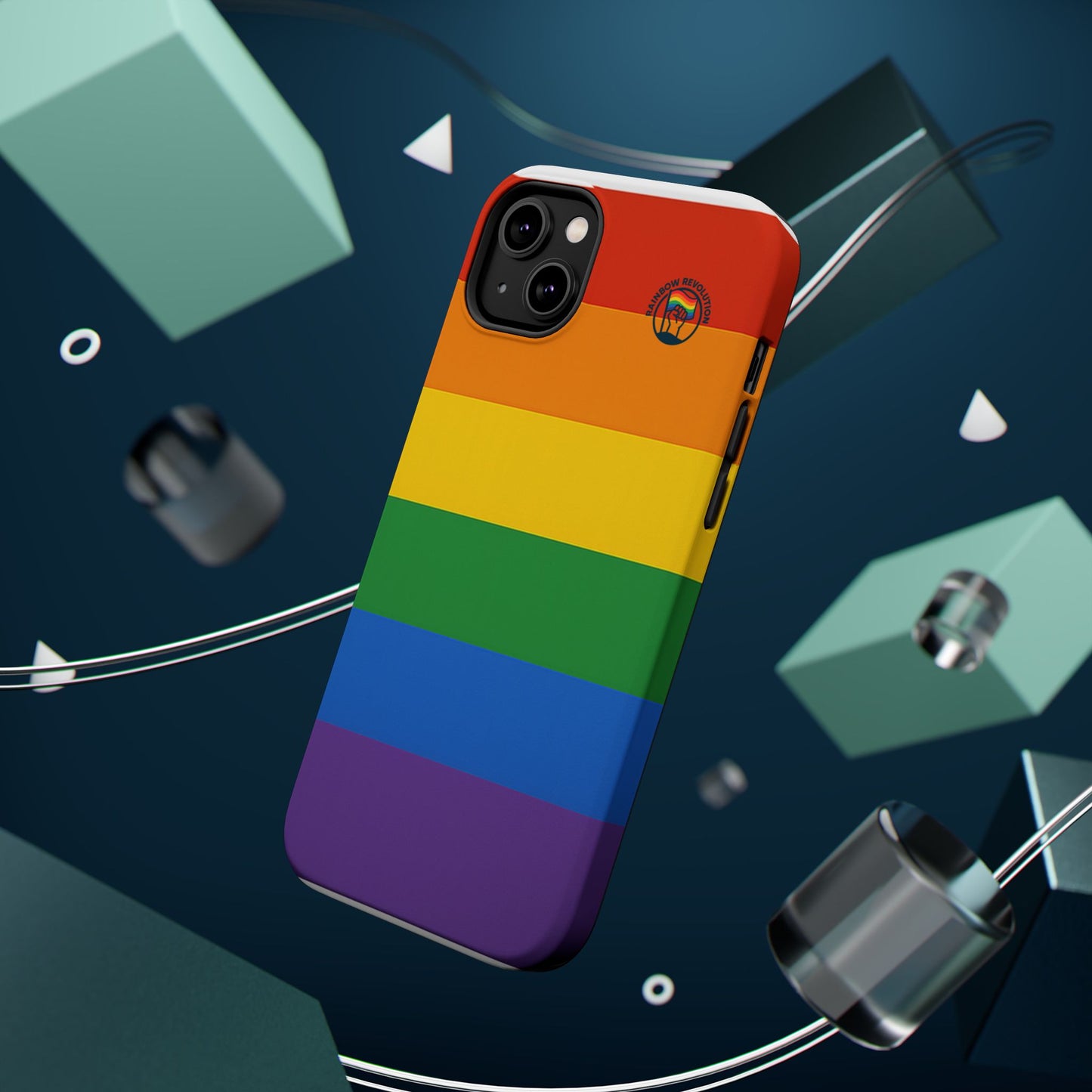 Rainbow Pride Magnetic Phone Case | LGBTQ+ Accessories, Colorful Phone Protection, Gift for Pride Month, Unique Cell Cover
