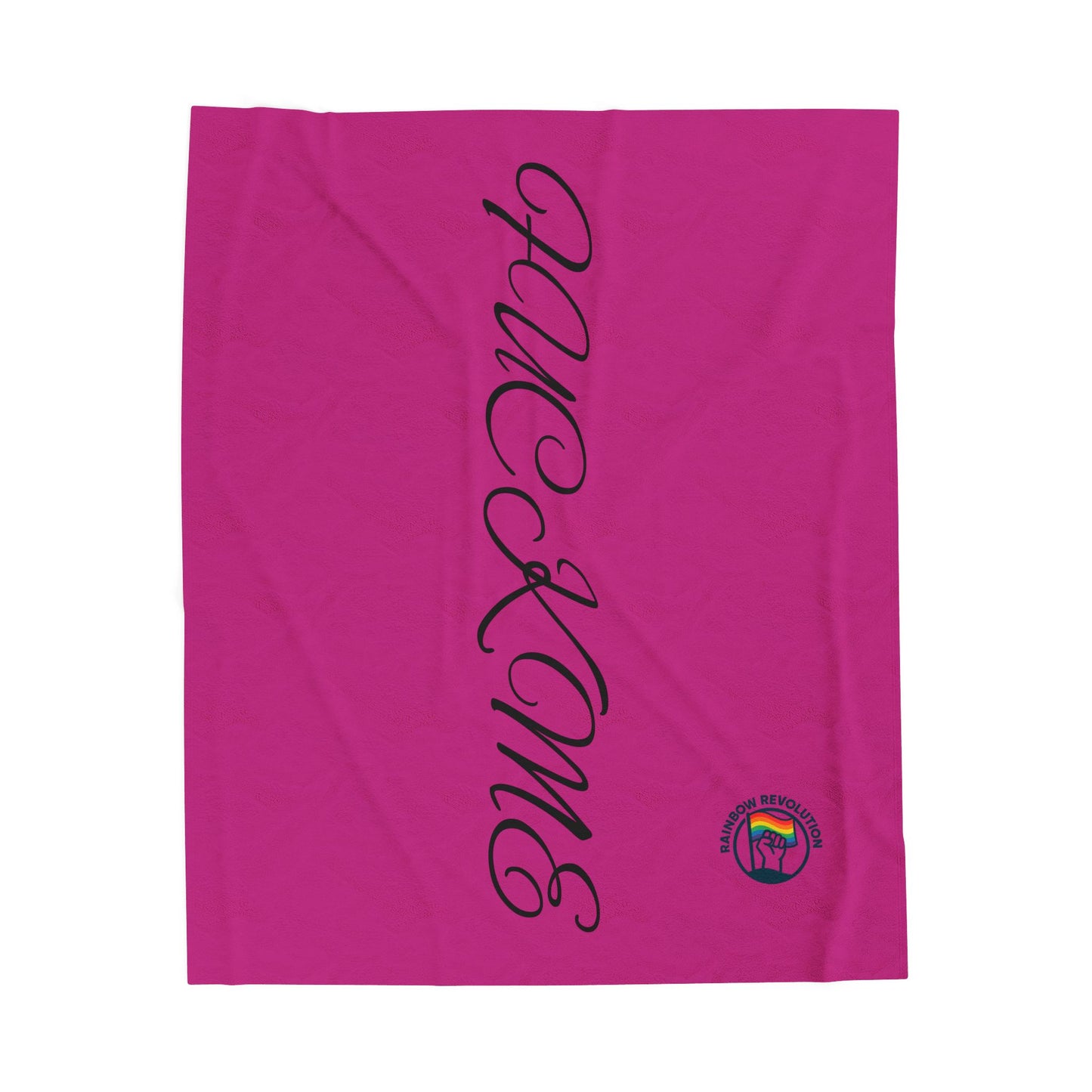 Cozy Velvet Throw Blanket, Warm Plush Decor, Perfect for Home, Gift for Weddings, Birthdays, Cozy Nights, F*CK HOME Design