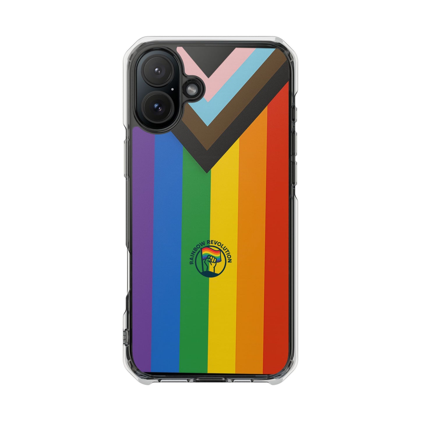 Pride Rainbow Phone Cases - Clear Impact Cases for LGBTQ+ Celebration, Phone Protection, Customizable, Gift for Allies and Friends