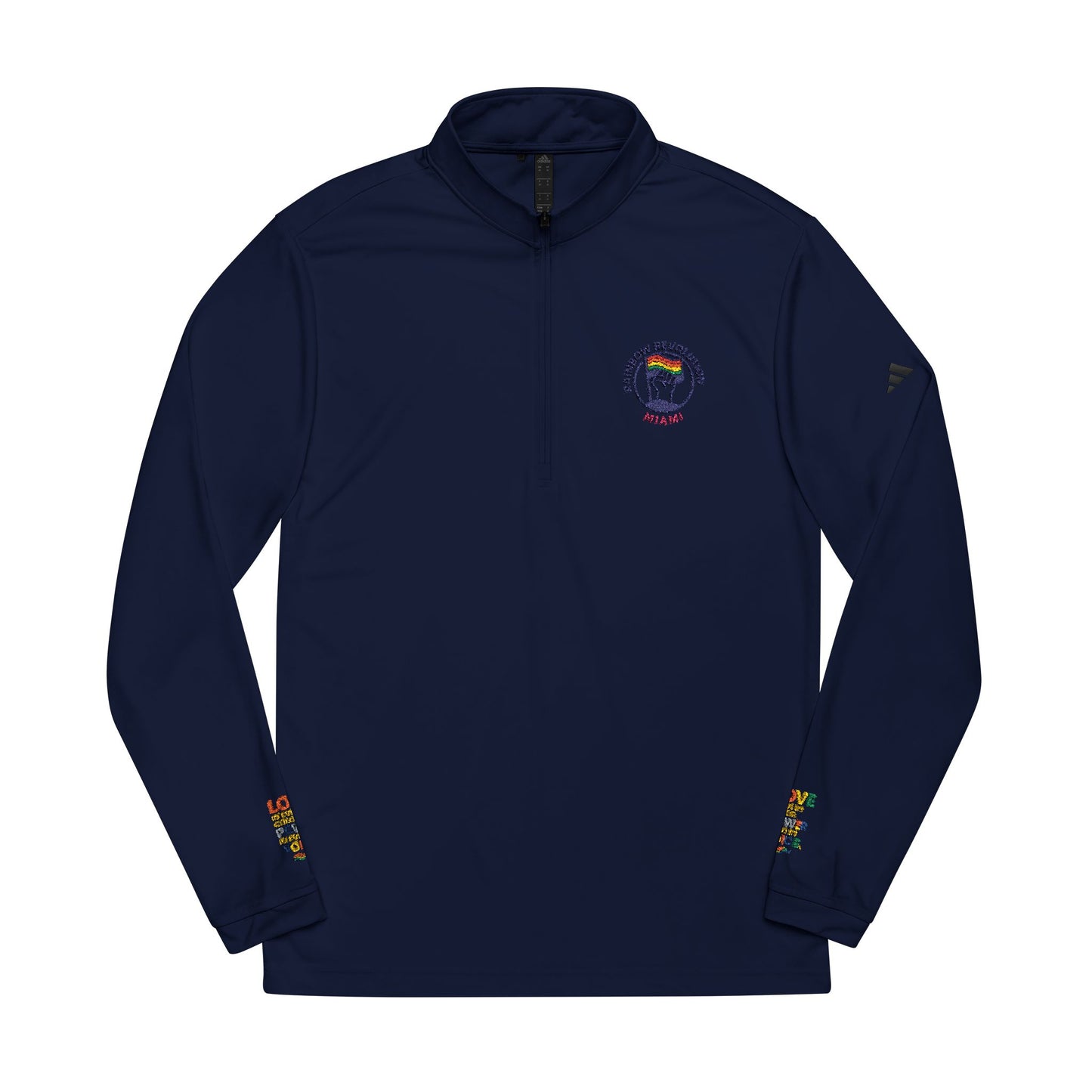 Adidas Quarter-Zip Pullover - Comfortable Embroidered Athletic Wear, Sports Jacket, Casual Layer, Gift for Fitness Lovers, Activewear