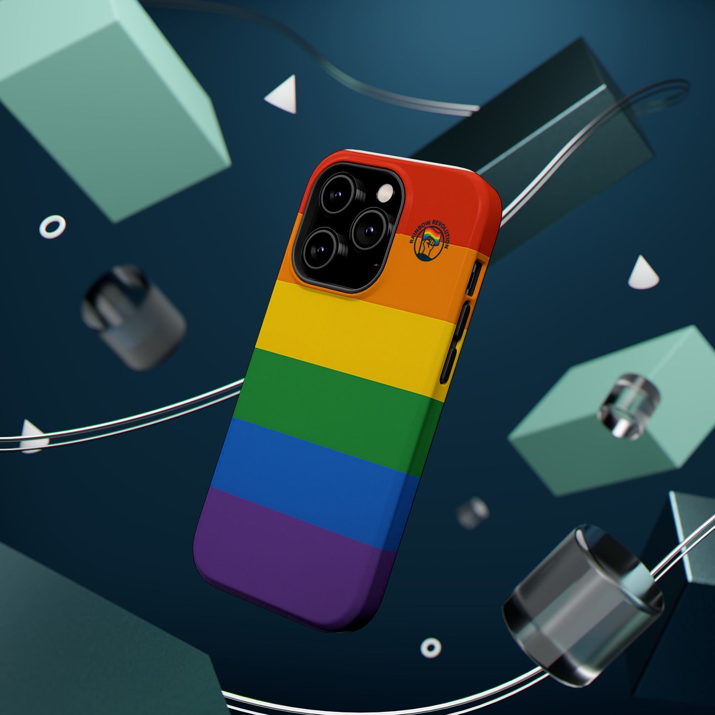 Rainbow Pride Magnetic Phone Case | LGBTQ+ Accessories, Colorful Phone Protection, Gift for Pride Month, Unique Cell Cover
