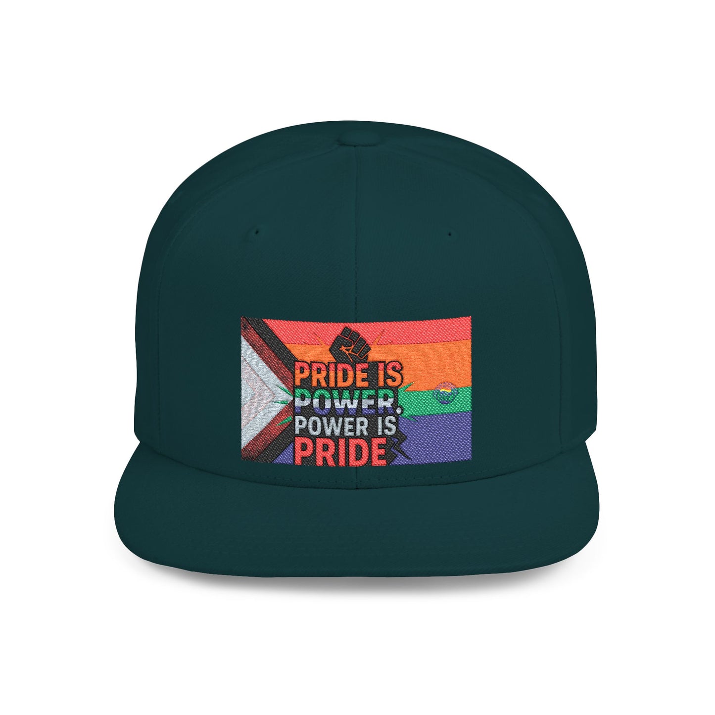Pride-Themed Flat Bill Snapback, Celebrate Identity with Style, Perfect for Pride Month, LGBTQ+ Events, Everyday Fashion, Unisex Hat